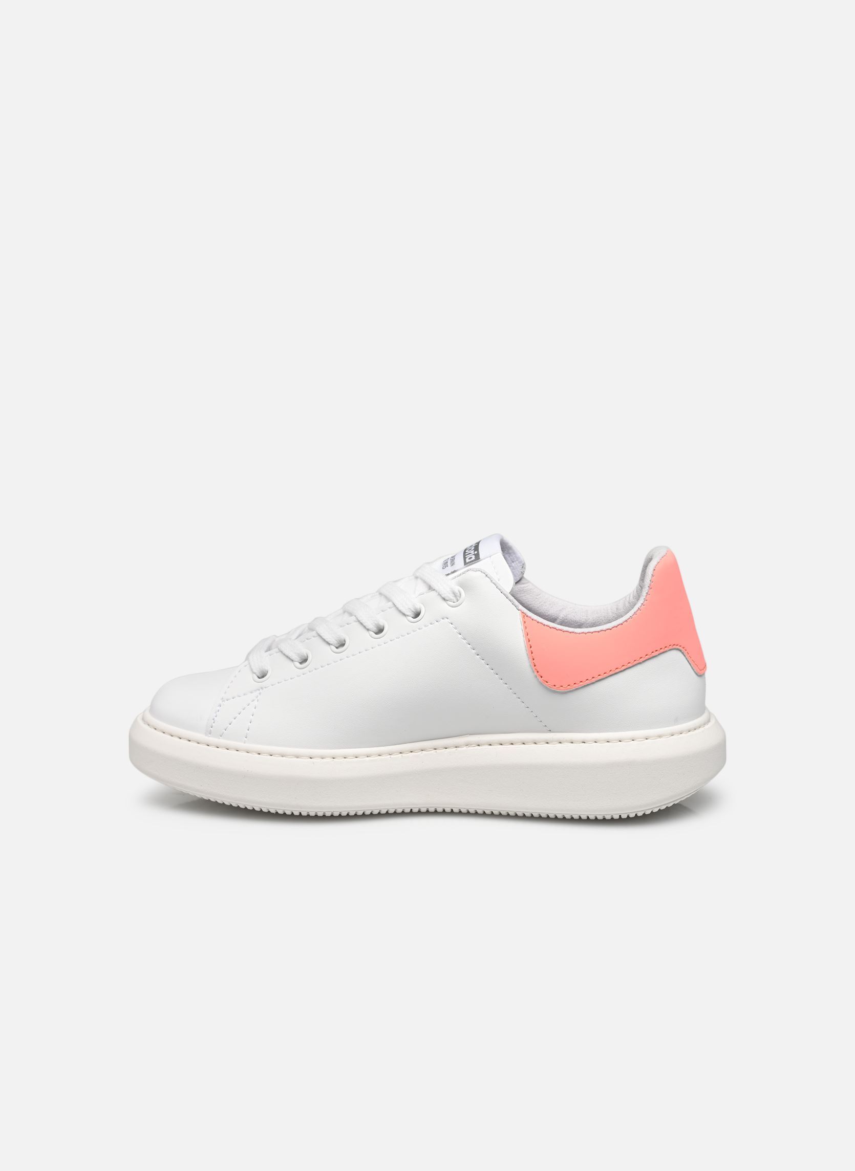 Sneaker MILAN EFECTO PIEL & NEON damen weiß Victoria Sneaker MILAN EFECTO PIEL & NEON damen weiß Coral