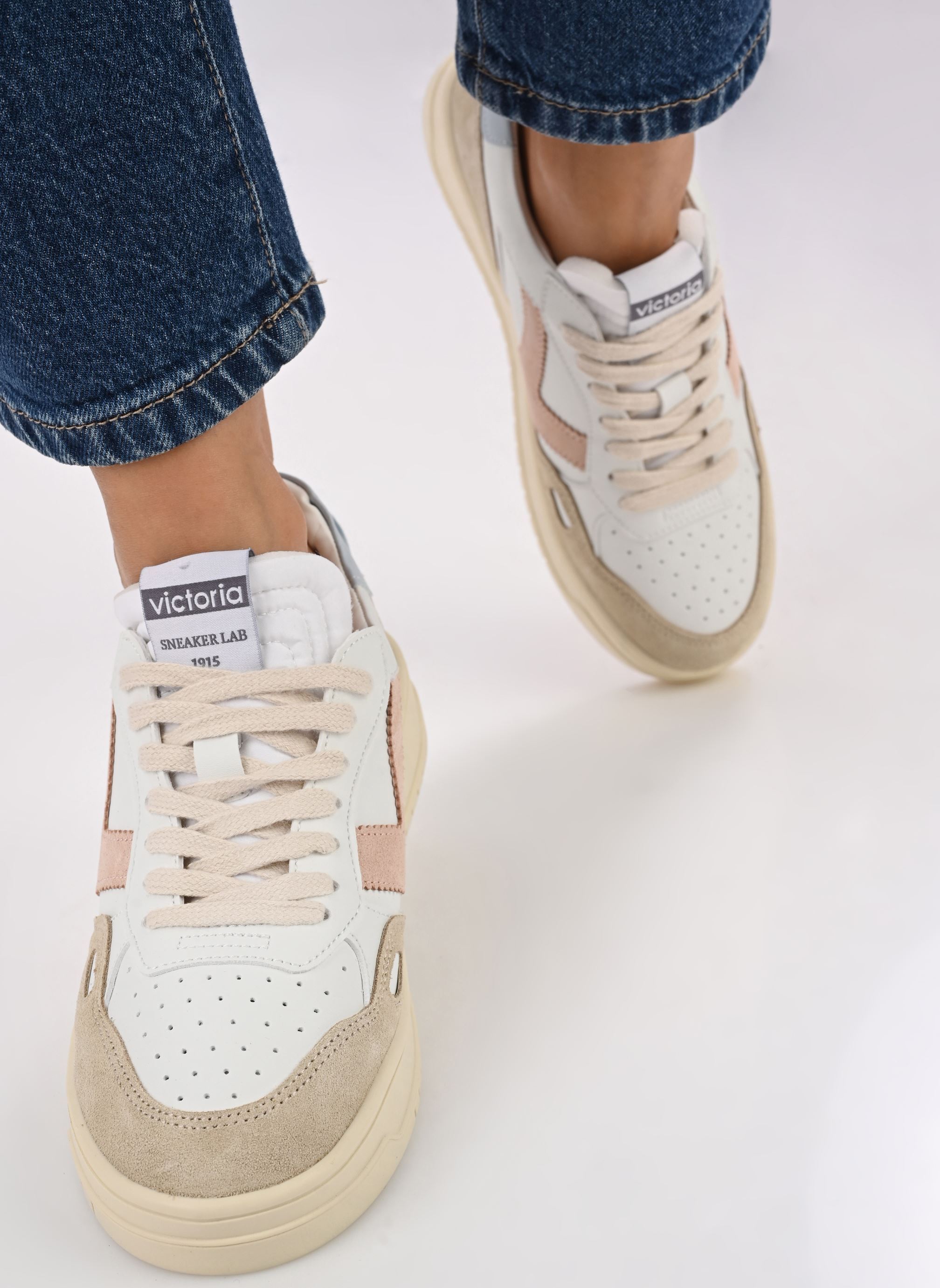 Niedrige Sneaker SEUL EFECTO PIEL & SERRAJE damen weiß Victoria Niedrige Sneaker SEUL EFECTO PIEL & SERRAJE damen weiß CELESTE