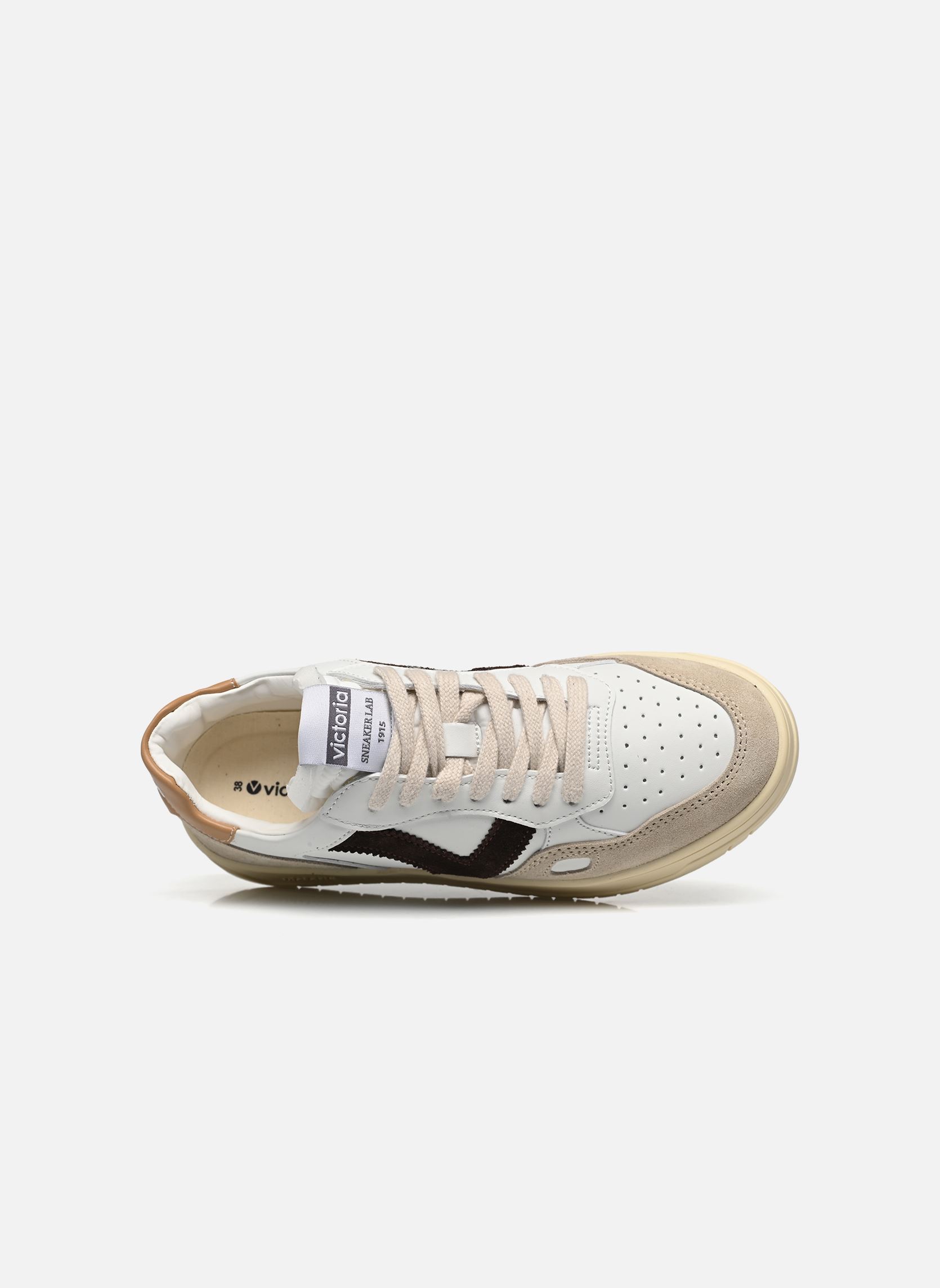 Baskets basses SEUL EFECTO PIEL & SERRAJE femme blanc Victoria Baskets basses SEUL EFECTO PIEL & SERRAJE femme blanc TAUPE
