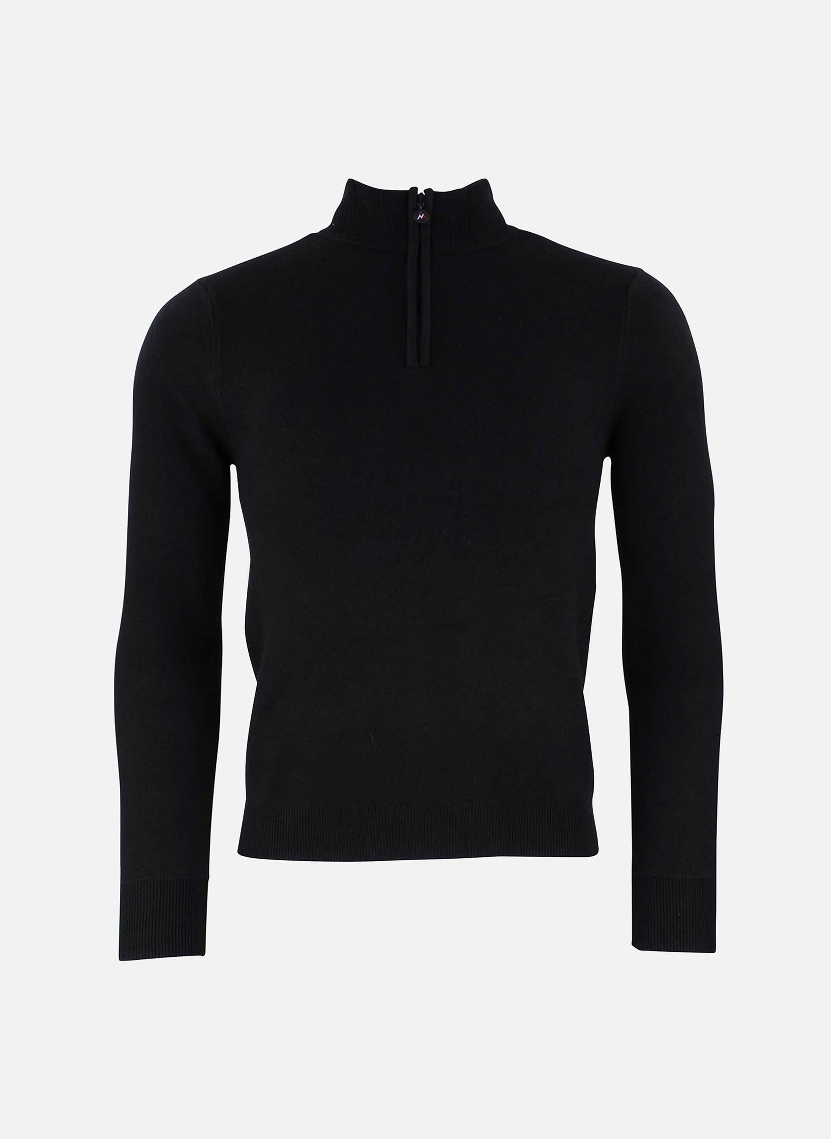 Pull Noir Femme Taille 42 - En Coton Mixte, Occasion Très Bon état, Coupe Classique