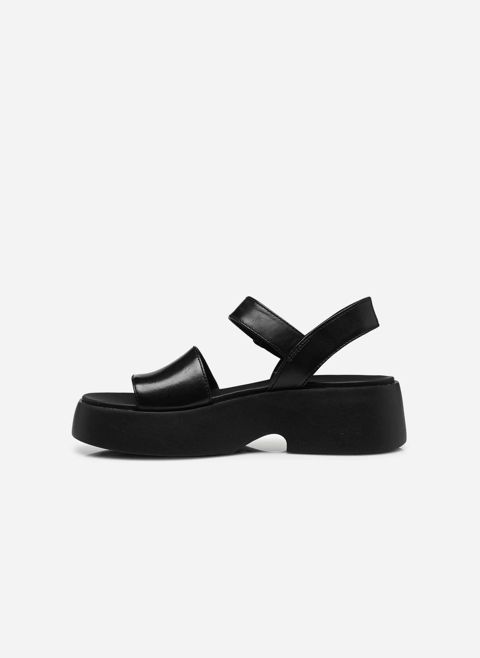 Sandalen met sleehak en plateau Tasha K201659 dames zwart Camper Sandalen met sleehak en plateau Tasha K201659 dames zwart Ultrasoft Negro