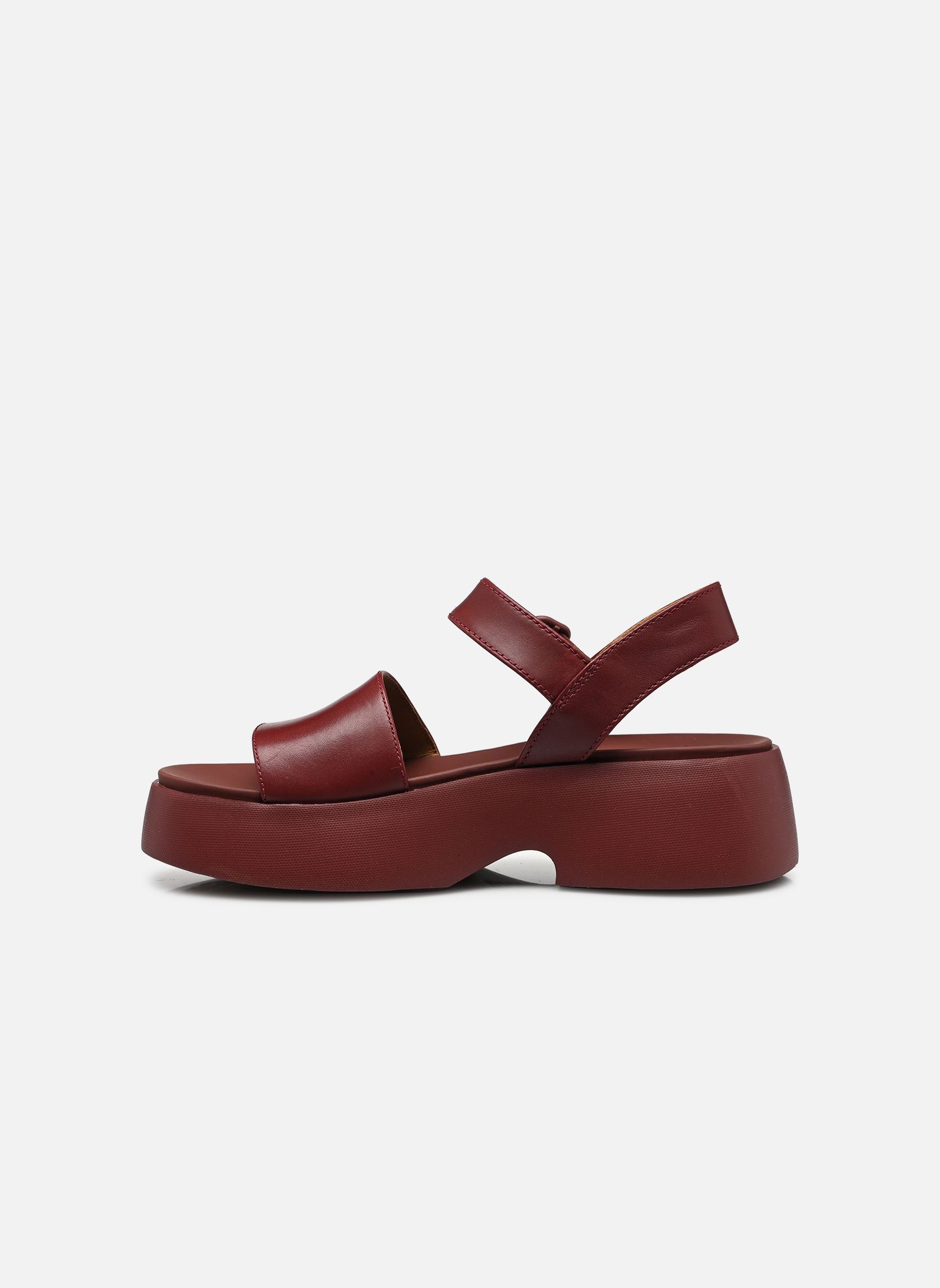 Sandalen met sleehak en plateau Tasha K201659 dames bordeaux Camper Sandalen met sleehak en plateau Tasha K201659 dames bordeaux Ultrasoft Garnet
