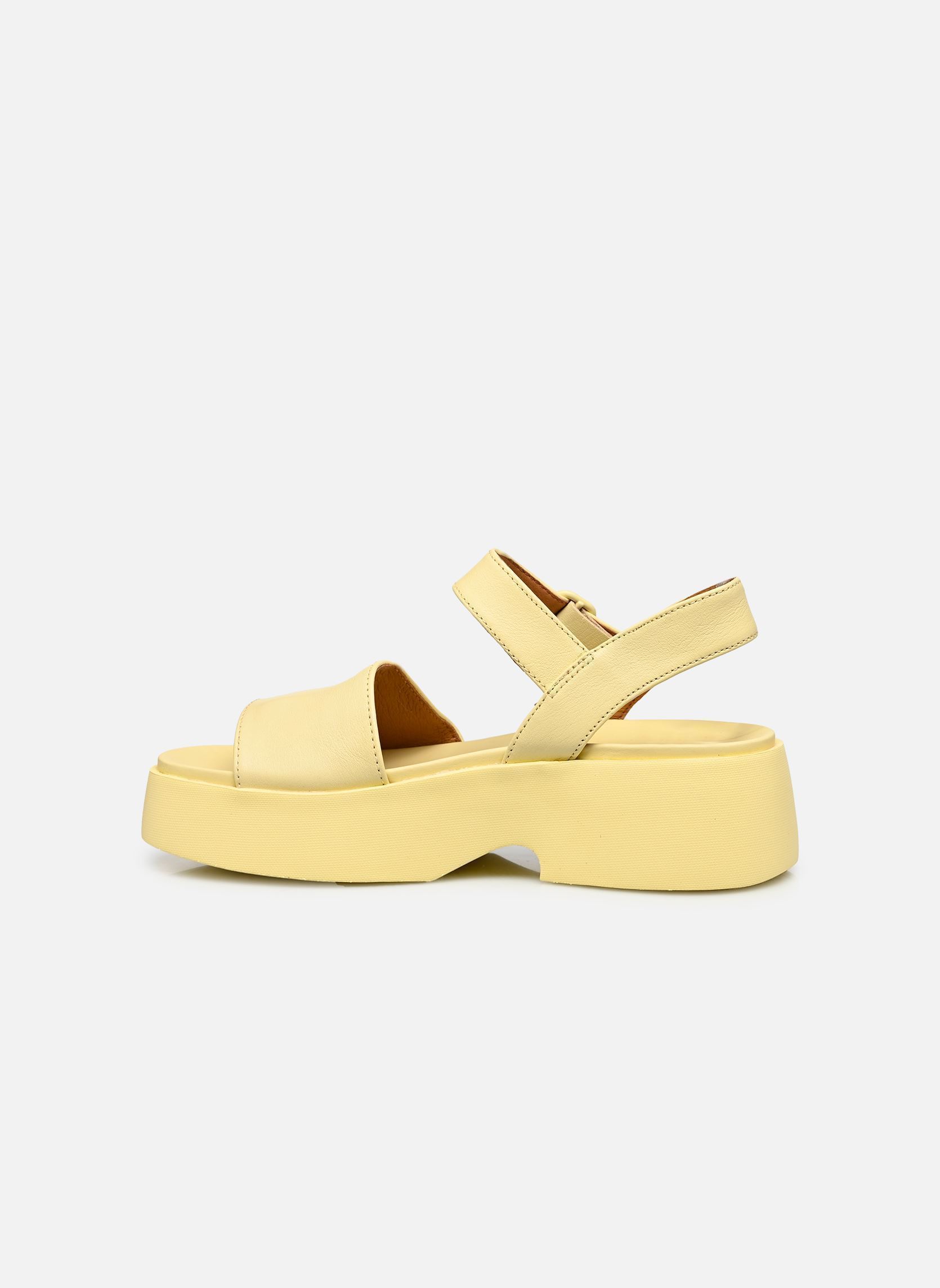 Sandales compensées et plateformes Tasha K201659 femme jaune Camper Sandales compensées et plateformes Tasha K201659 femme jaune Gobi Flora