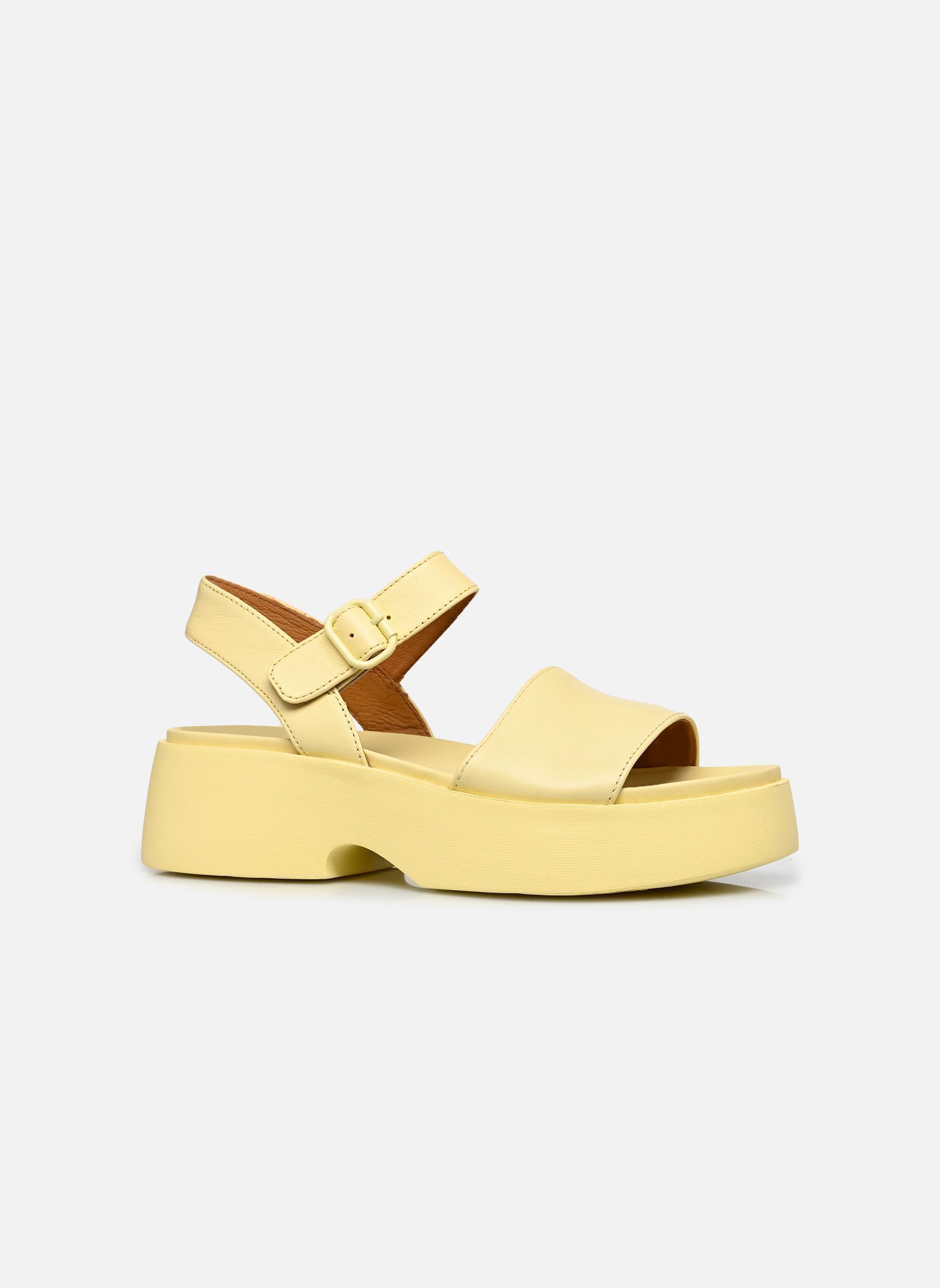 Sandales compensées et plateformes Tasha K201659 femme jaune Camper Sandales compensées et plateformes Tasha K201659 femme jaune Gobi Flora
