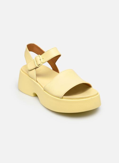 Camper Keil- und Plateausandalen Tasha K201659 damen gelb