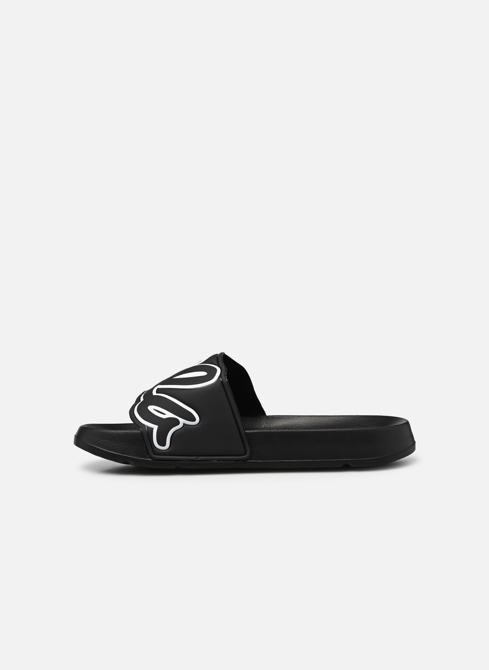 Pantofole SCRITTO M uomo nero FILA Pantofole SCRITTO M uomo nero Black-White