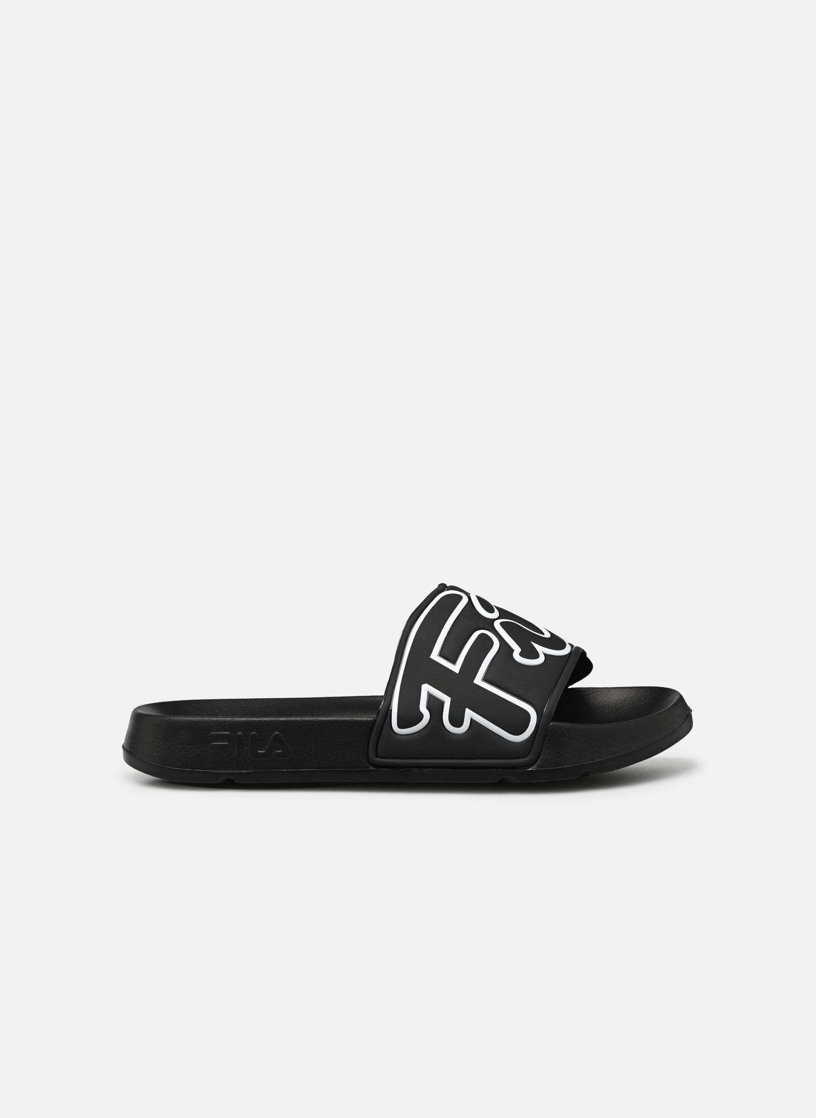 Pantofole SCRITTO M uomo nero FILA Pantofole SCRITTO M uomo nero Black-White