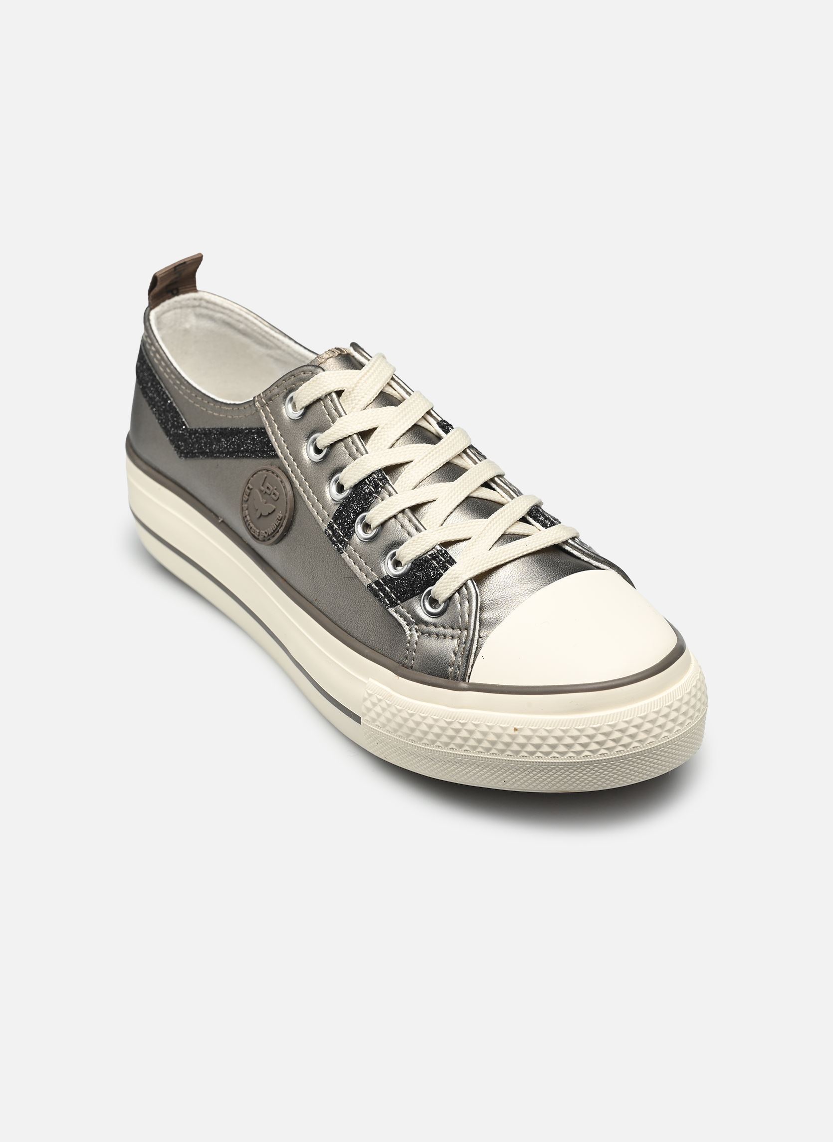 Sneakers di tela INDIRA donna grigio LPB -LES PETITES BOMBES Sneakers di tela INDIRA donna grigio GRIS FONCE / GRIS