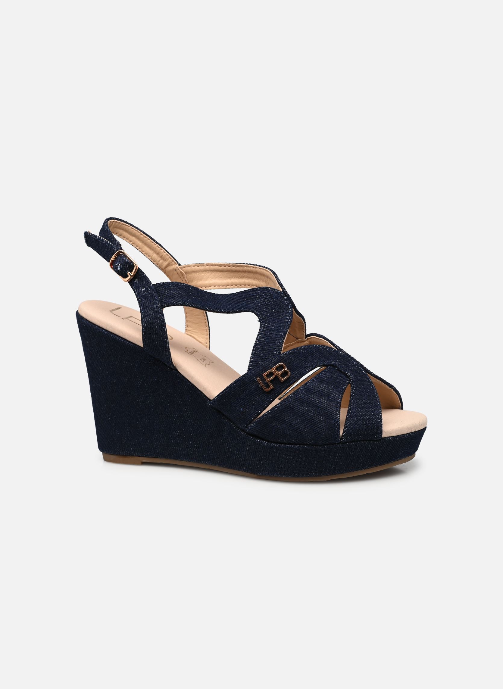 Keil- und Plateausandalen ILENA damen blau LPB -LES PETITES BOMBES Keil- und Plateausandalen ILENA damen blau Brut