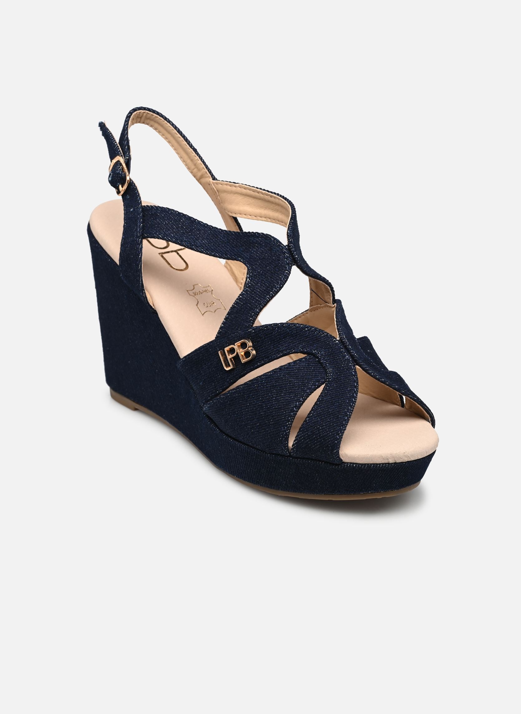 Keil- und Plateausandalen ILENA damen blau LPB -LES PETITES BOMBES Keil- und Plateausandalen ILENA damen blau Brut
