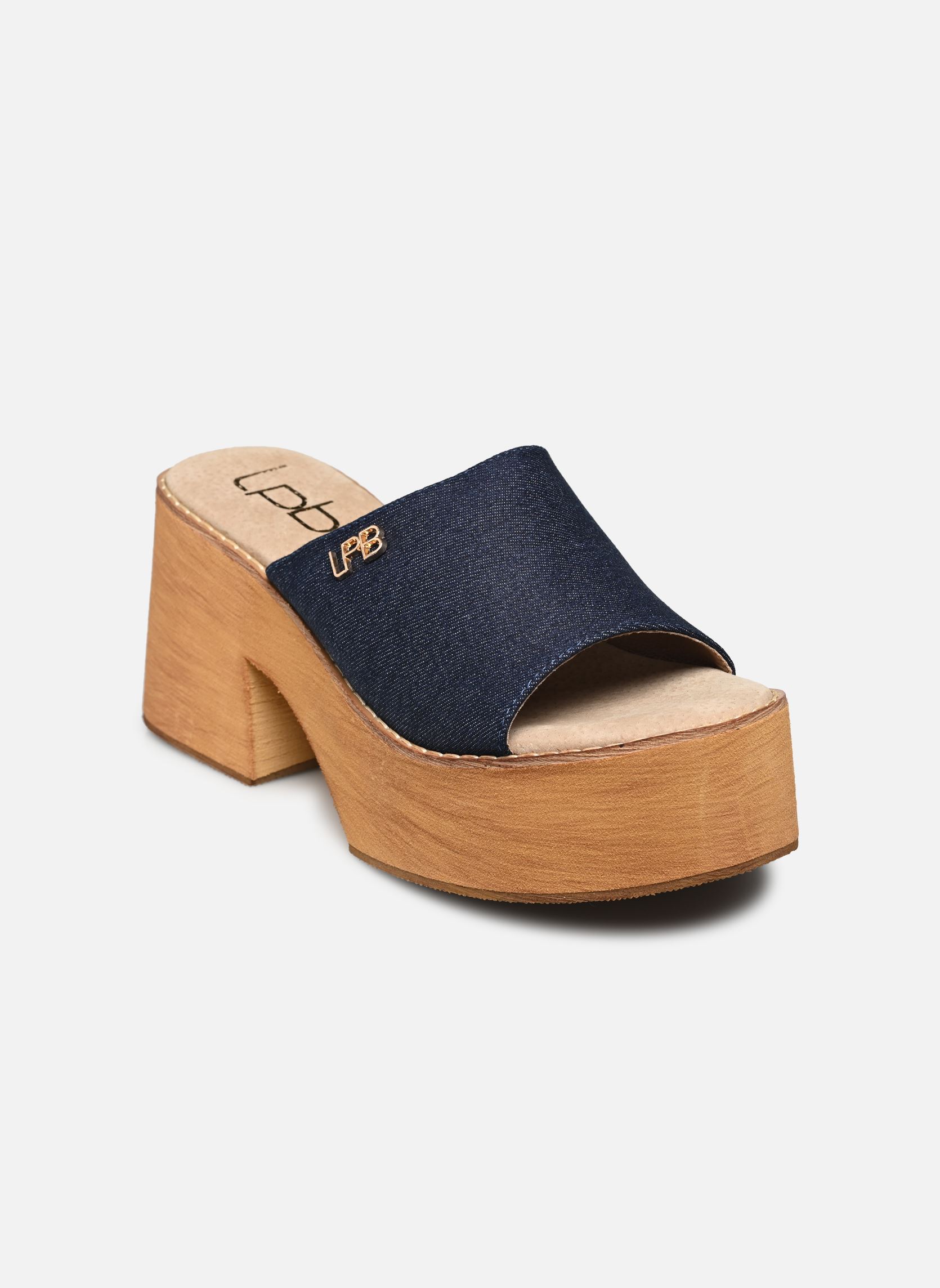 Pantoletten und Clogs IKEN damen blau LPB -LES PETITES BOMBES Pantoletten und Clogs IKEN damen blau Brut