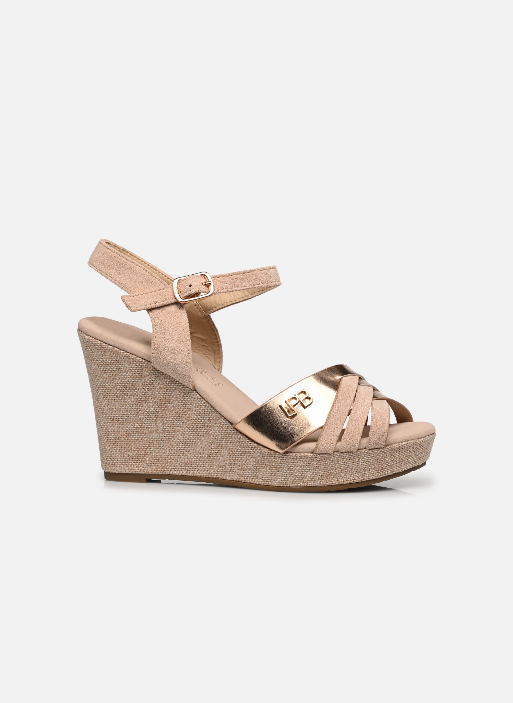 Sandalen met sleehak en plateau ISALINE dames beige LPB -LES PETITES BOMBES Sandalen met sleehak en plateau ISALINE dames beige Beige