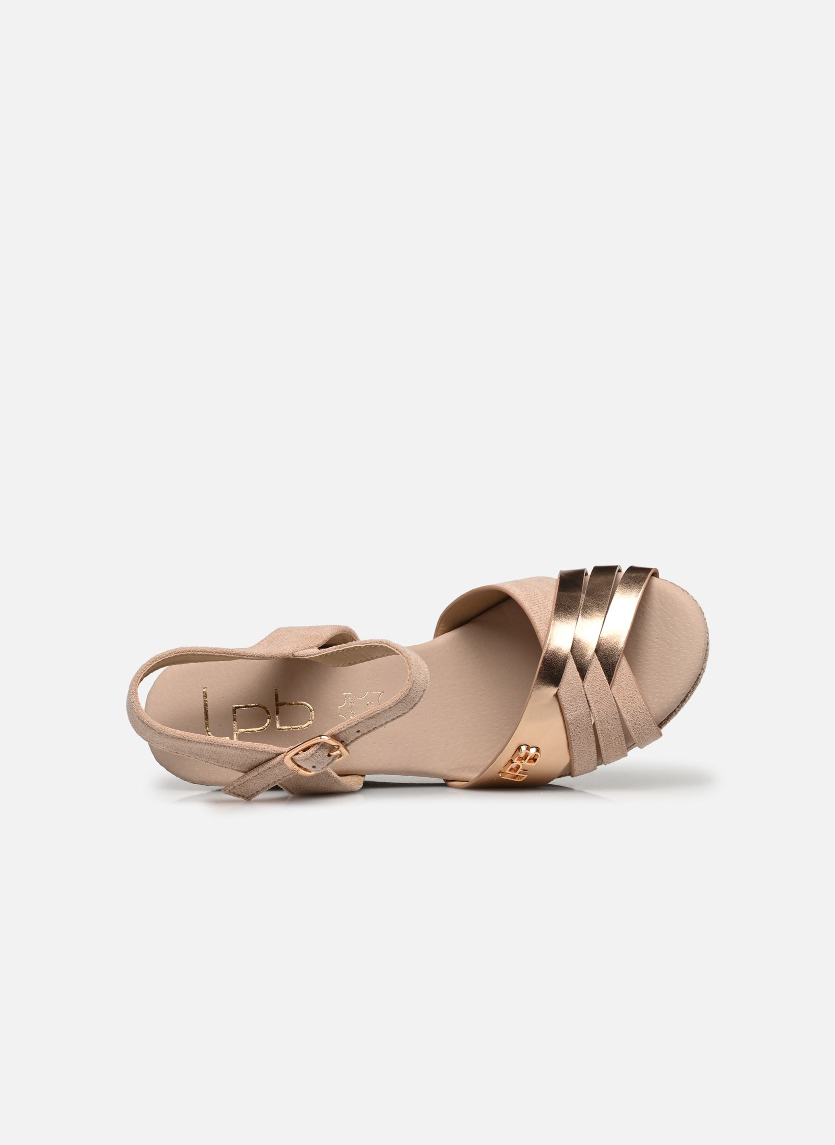 Sandalen met sleehak en plateau ISALINE dames beige LPB -LES PETITES BOMBES Sandalen met sleehak en plateau ISALINE dames beige Beige