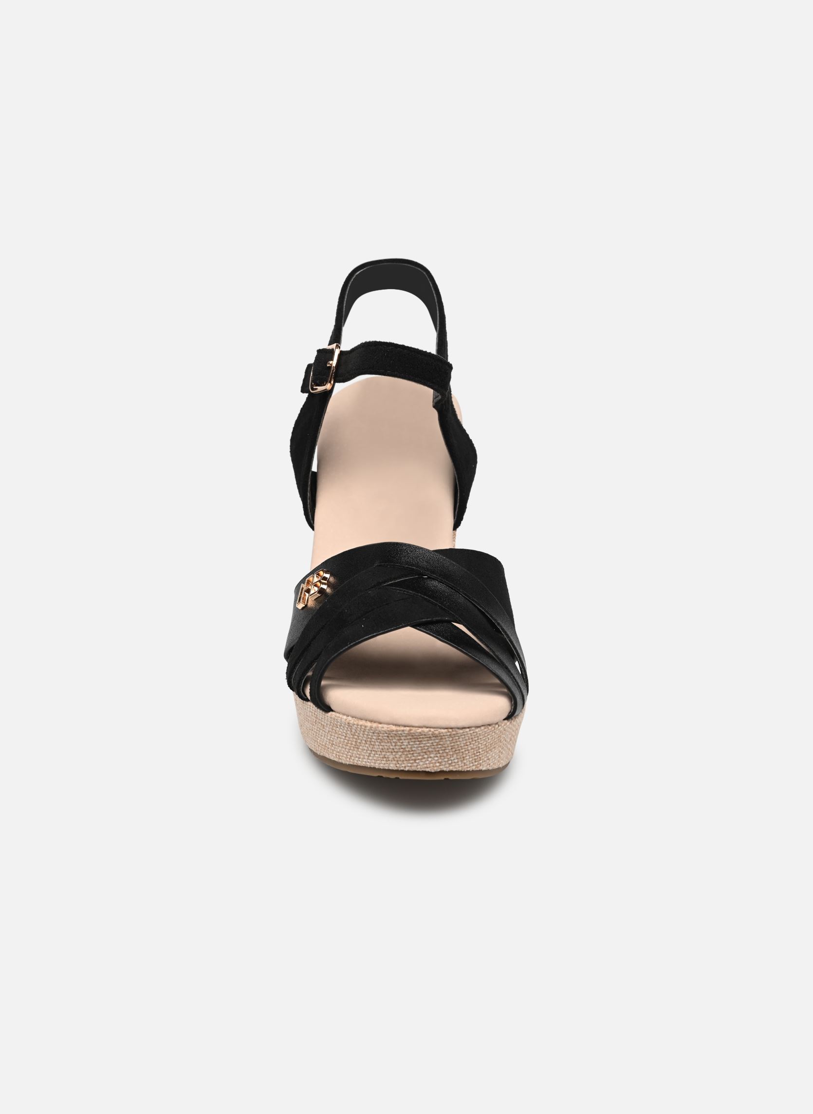 Sandali con zeppa e plateau ISALINE donna nero LPB -LES PETITES BOMBES Sandali con zeppa e plateau ISALINE donna nero Noir