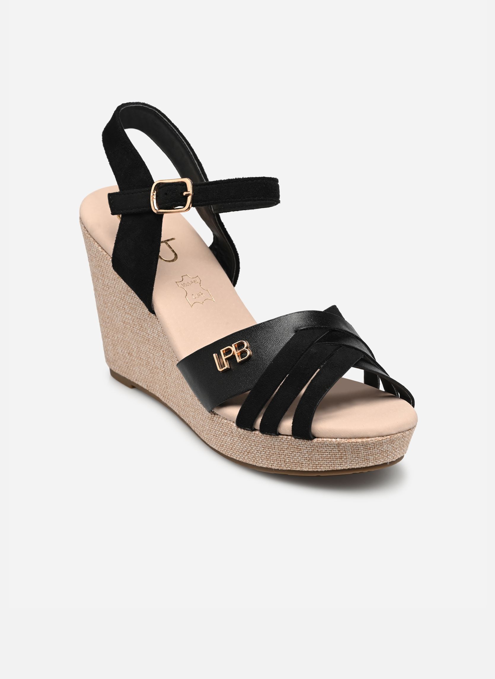 Sandali con zeppa e plateau ISALINE donna nero LPB -LES PETITES BOMBES Sandali con zeppa e plateau ISALINE donna nero Noir