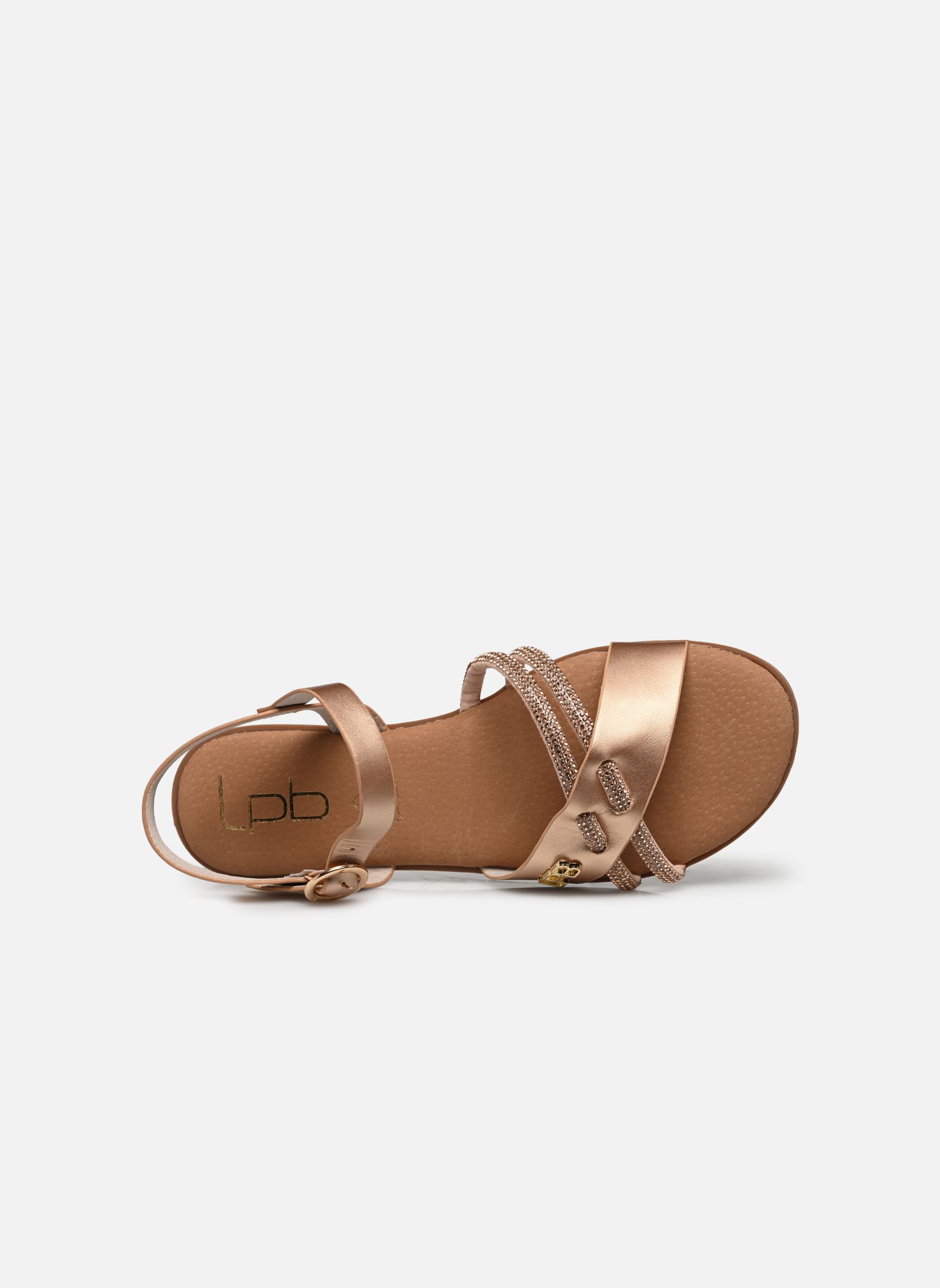 Sandales plates IRMAK femme rose LPB -LES PETITES BOMBES Sandales plates IRMAK femme rose Or Rose