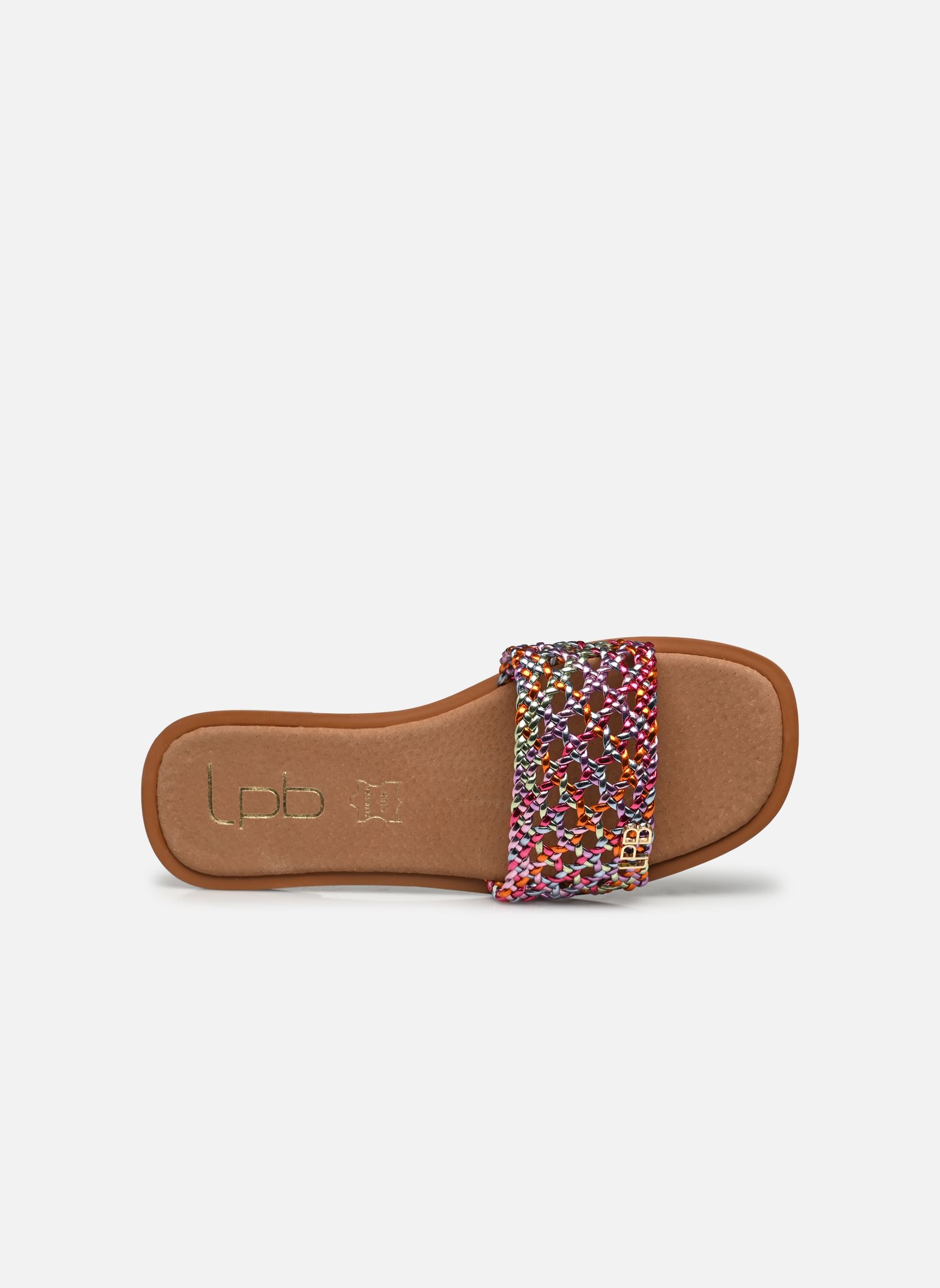 Pantoletten und Clogs IOLANDA damen silber LPB -LES PETITES BOMBES Pantoletten und Clogs IOLANDA damen silber Multico Metal