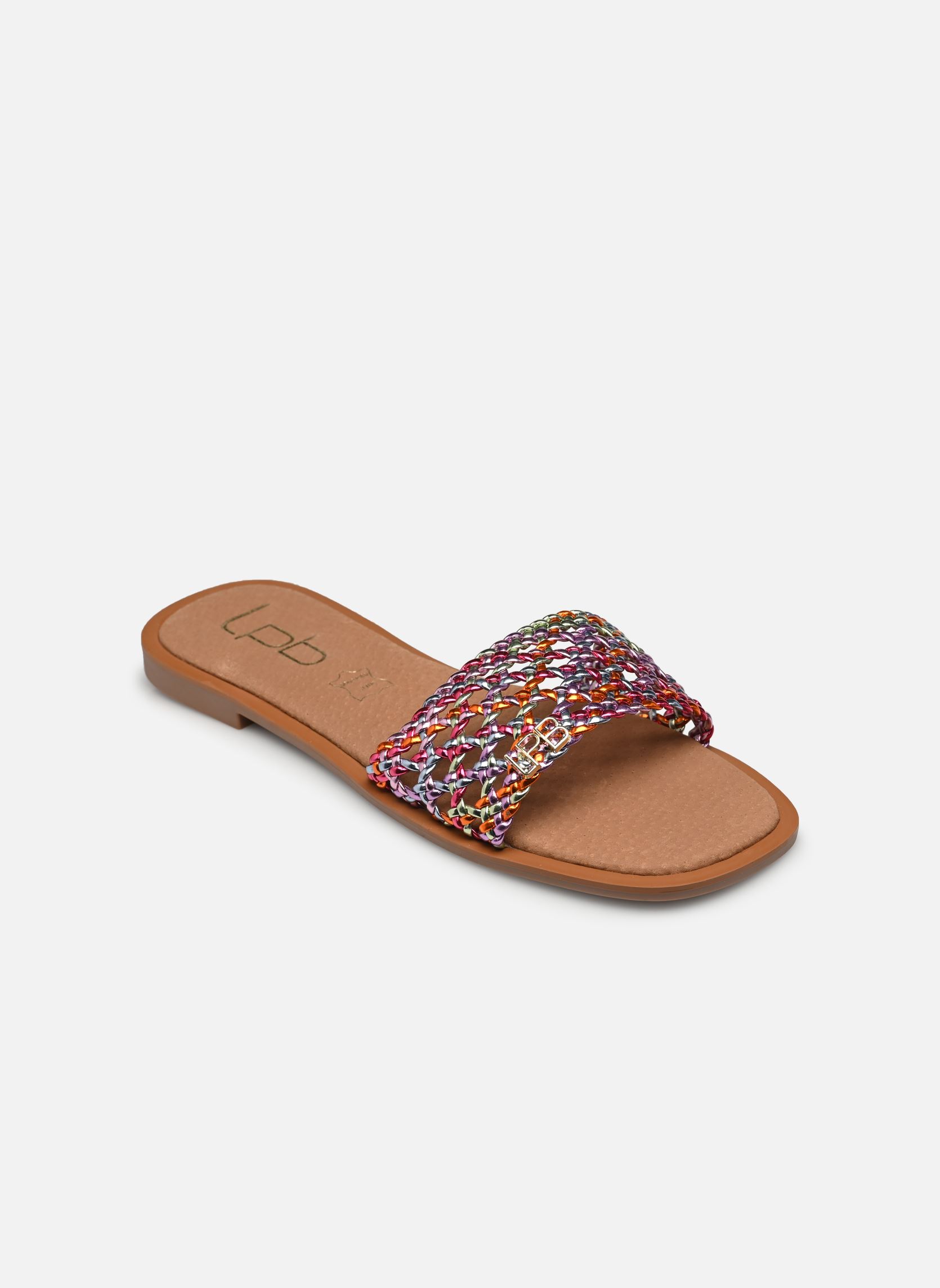 Pantoletten und Clogs IOLANDA damen silber LPB -LES PETITES BOMBES Pantoletten und Clogs IOLANDA damen silber Multico Metal
