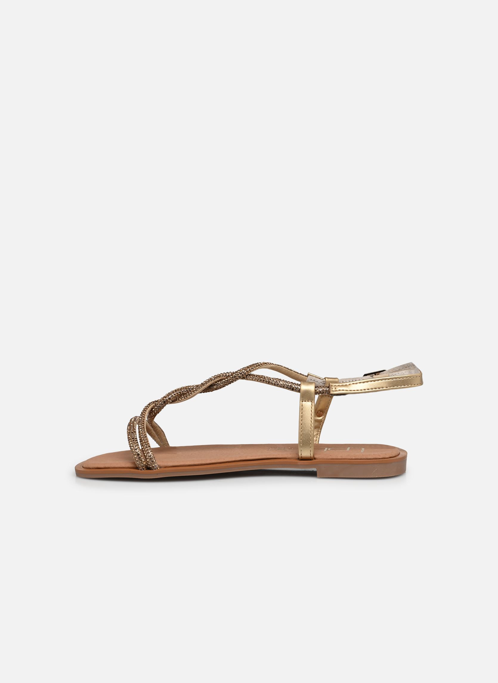 Sandales plates ICA femme or et bronze LPB -LES PETITES BOMBES Sandales plates ICA femme or et bronze Champagne