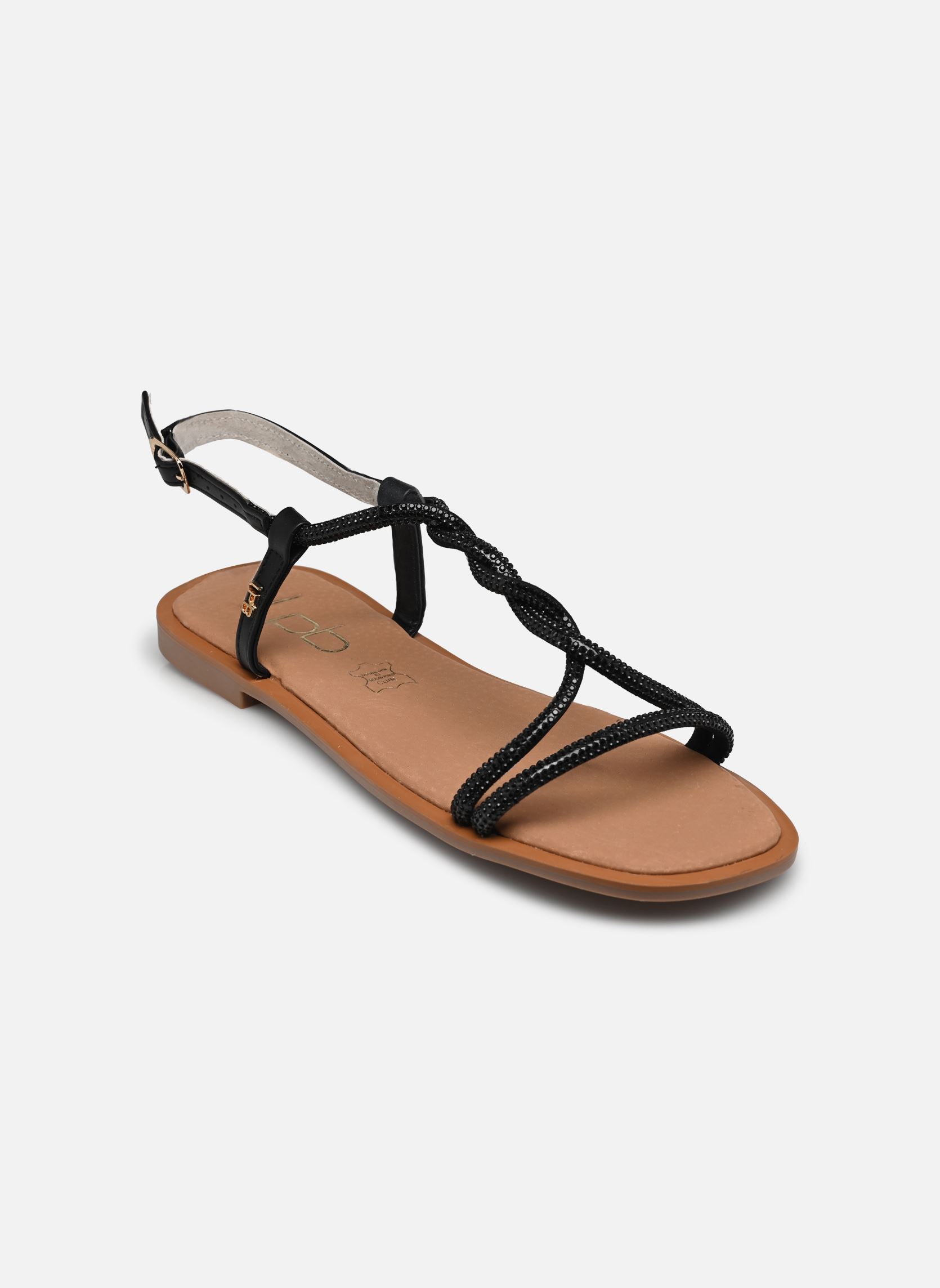 Flache Sandalen ICA damen schwarz LPB -LES PETITES BOMBES Flache Sandalen ICA damen schwarz Noir