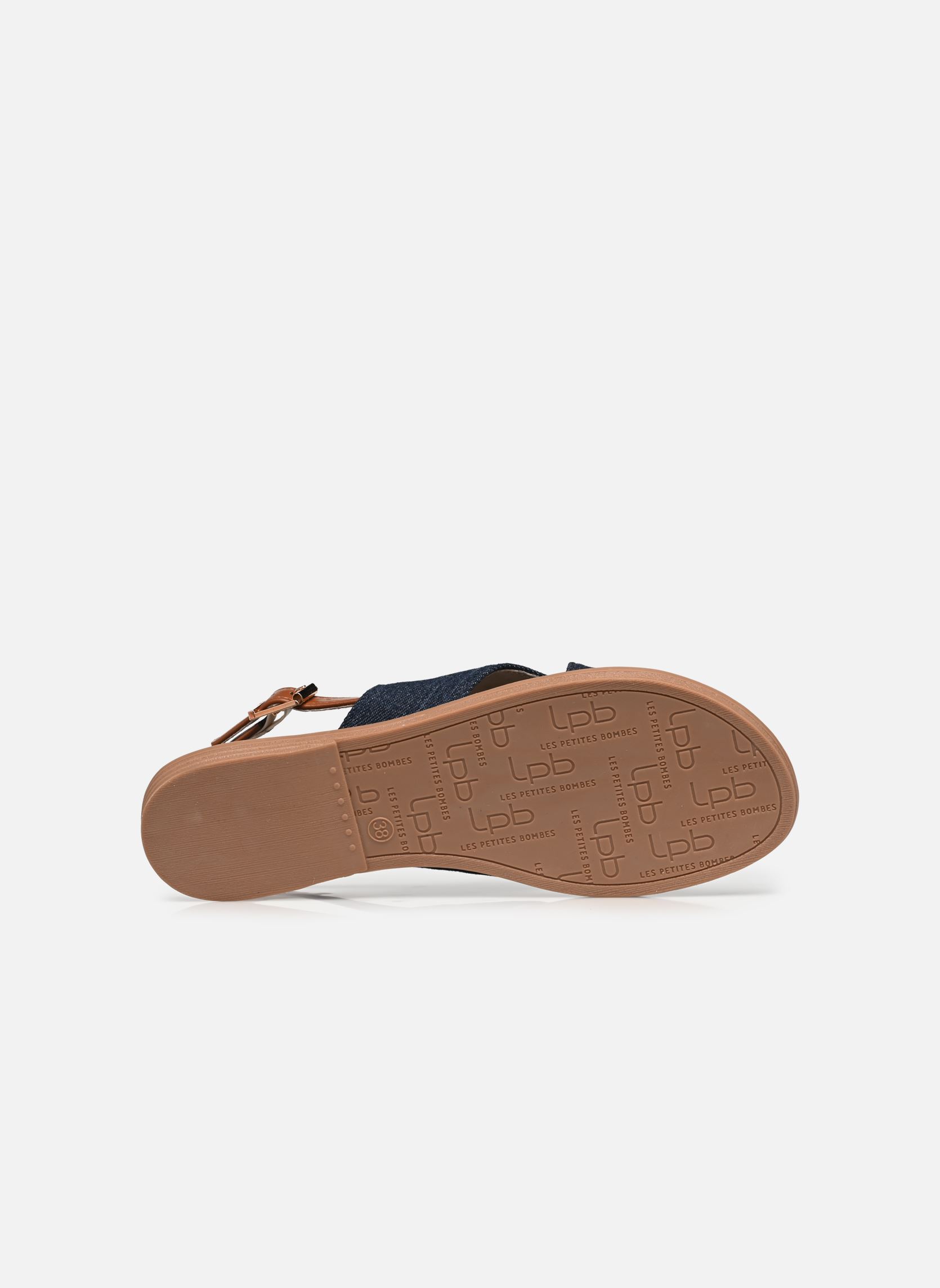 Sandales plates IVANNE femme bleu LPB -LES PETITES BOMBES Sandales plates IVANNE femme bleu Brut