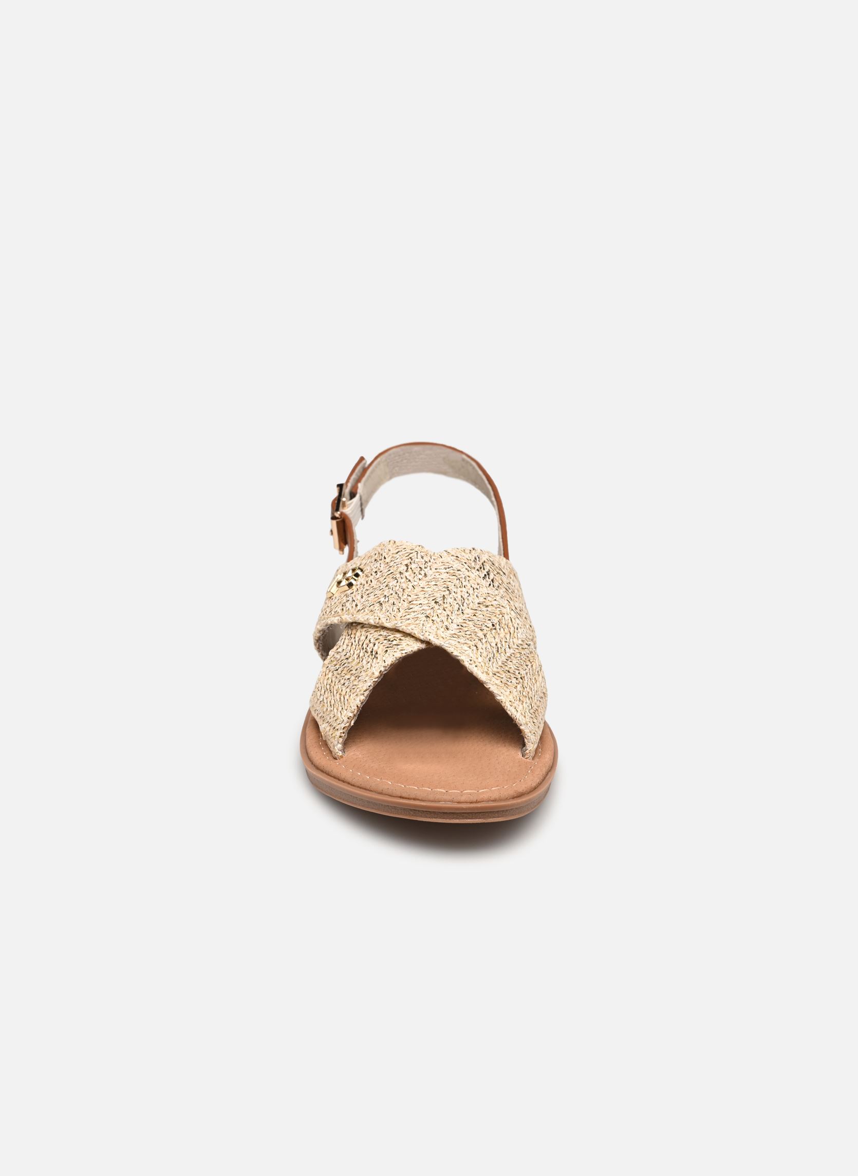 Sandales plates IVANNE femme beige LPB -LES PETITES BOMBES Sandales plates IVANNE femme beige Beige Raphia