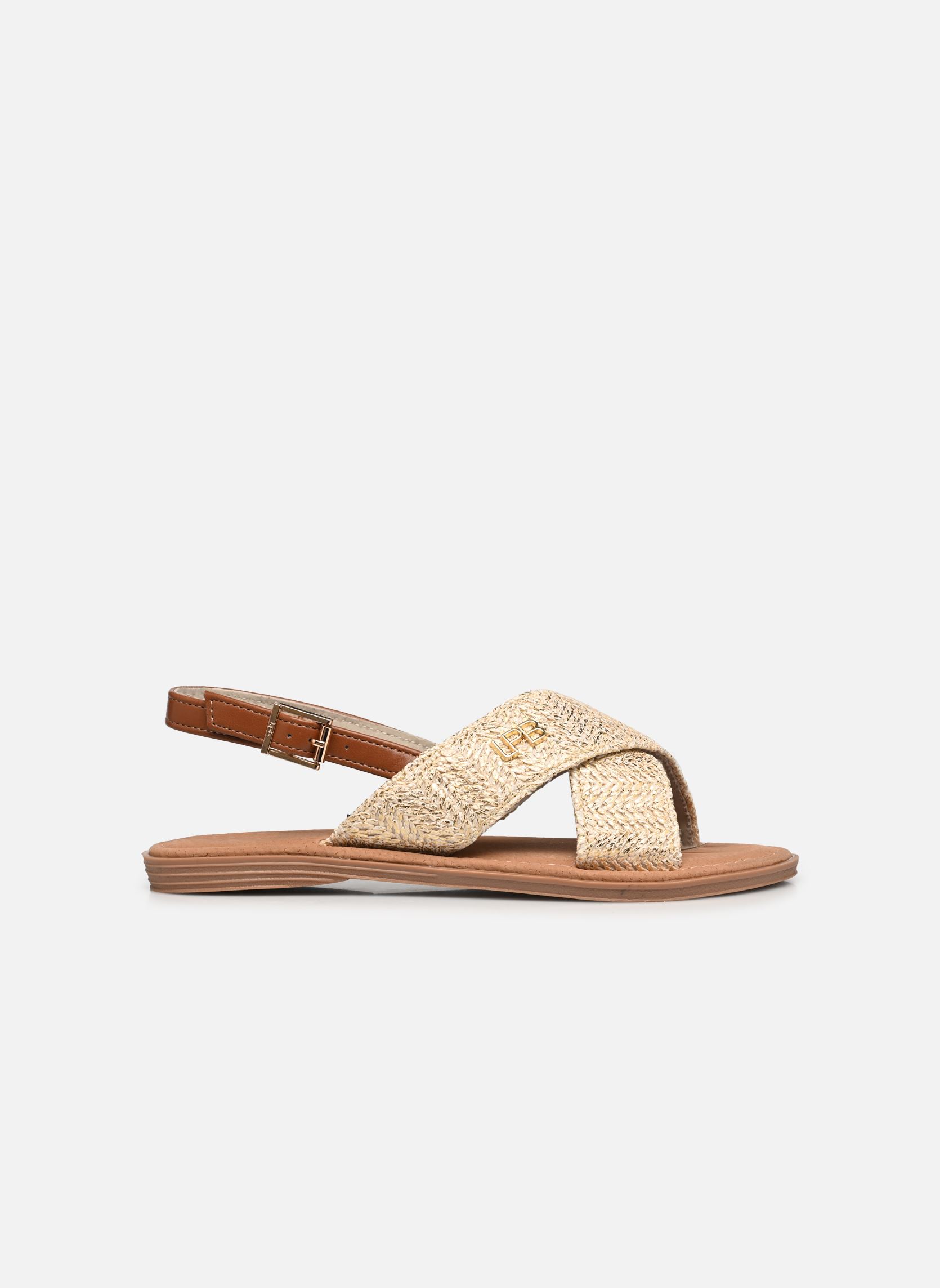 Sandales plates IVANNE femme beige LPB -LES PETITES BOMBES Sandales plates IVANNE femme beige Beige Raphia