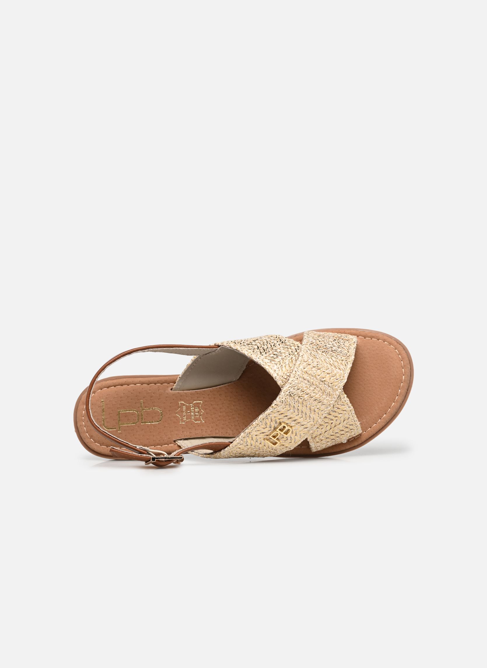Sandales plates IVANNE femme beige LPB -LES PETITES BOMBES Sandales plates IVANNE femme beige Beige Raphia
