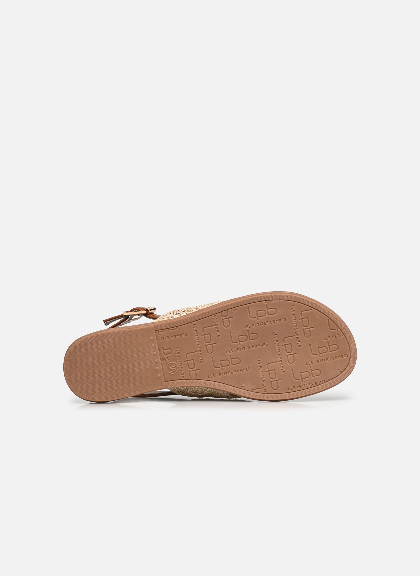 Sandales plates IVANNE femme beige LPB -LES PETITES BOMBES Sandales plates IVANNE femme beige Beige Raphia