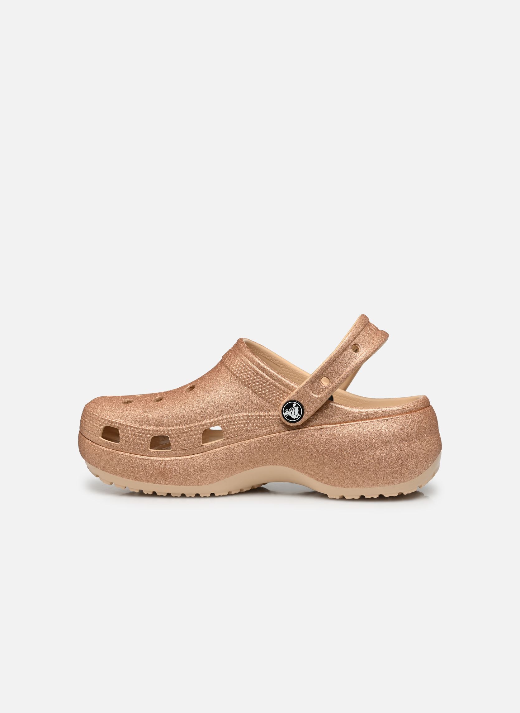 Muilen en klompen Classic Platform Glitter Clog W dames beige Crocs Muilen en klompen Classic Platform Glitter Clog W dames beige Shitake