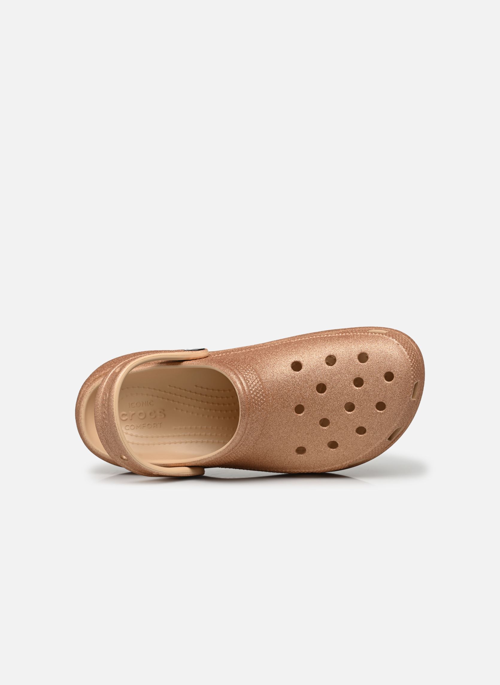 Muilen en klompen Classic Platform Glitter Clog W dames beige Crocs Muilen en klompen Classic Platform Glitter Clog W dames beige Shitake