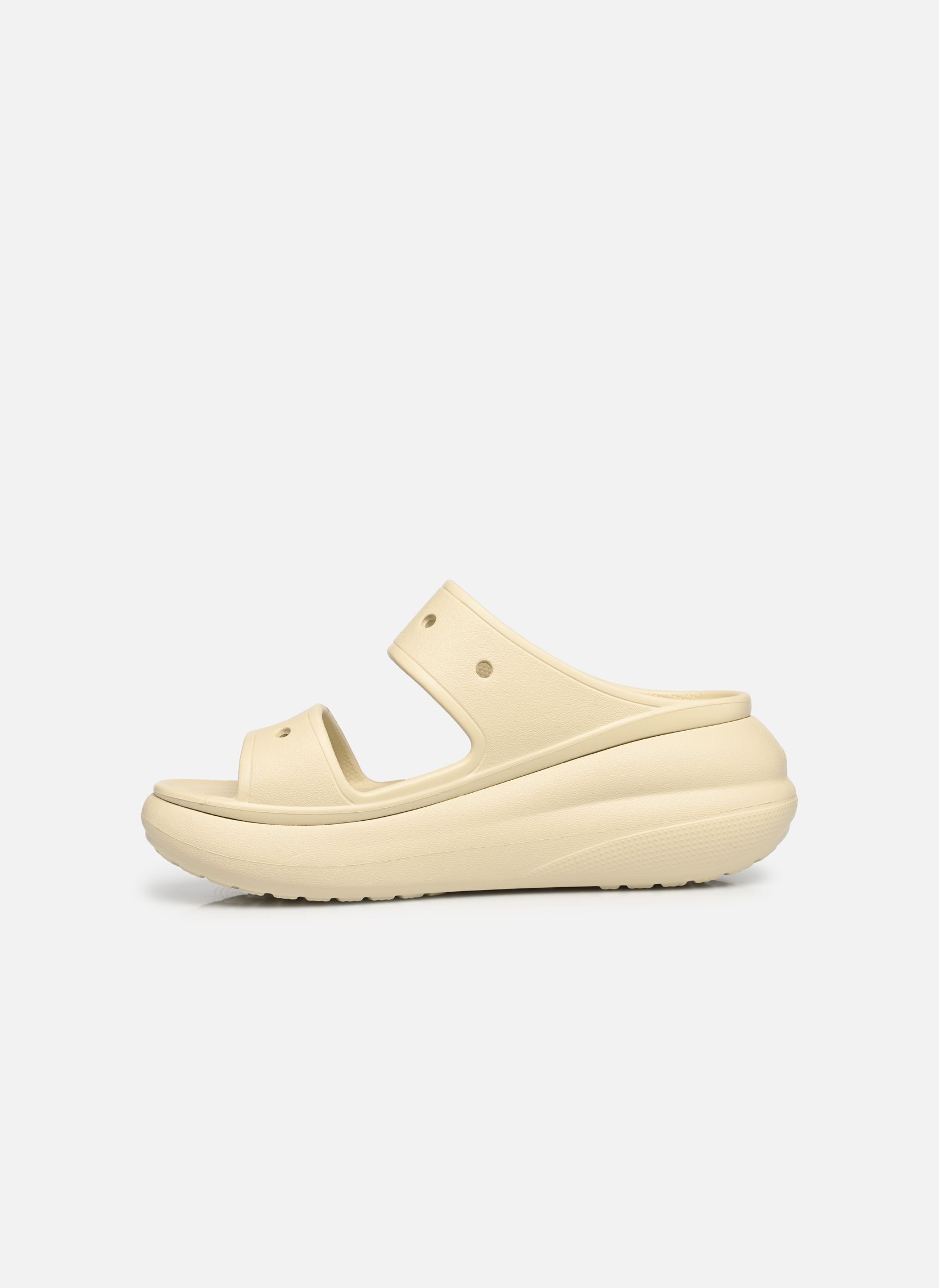 Pantoletten und Clogs Crush Sandal damen beige Crocs Pantoletten und Clogs Crush Sandal damen beige BONE