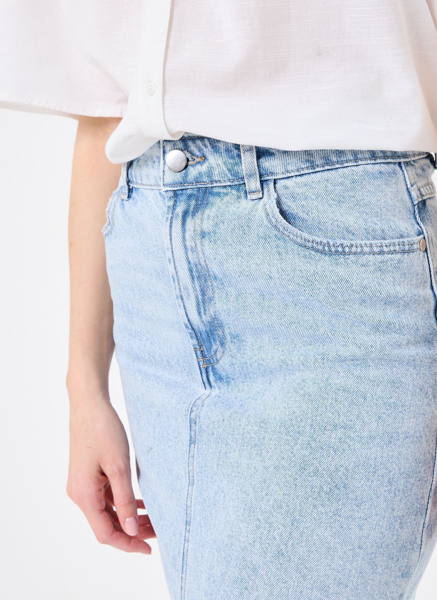 Halflange rokken JERLONG Denim dames blauw Georgia Rose Halflange rokken JERLONG Denim dames blauw DENIM BLEACH