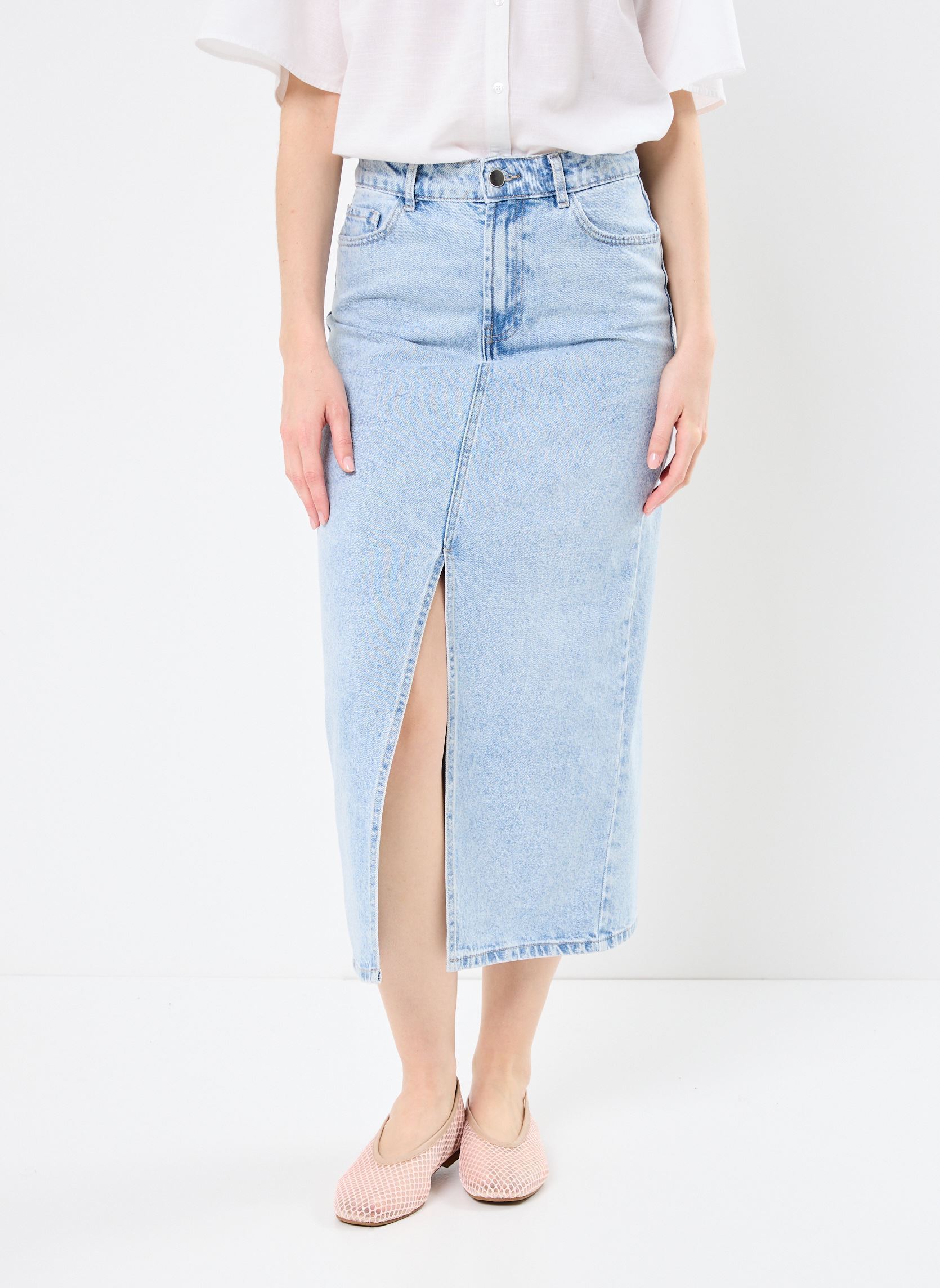 Halflange rokken JERLONG Denim dames blauw Georgia Rose Halflange rokken JERLONG Denim dames blauw DENIM BLEACH