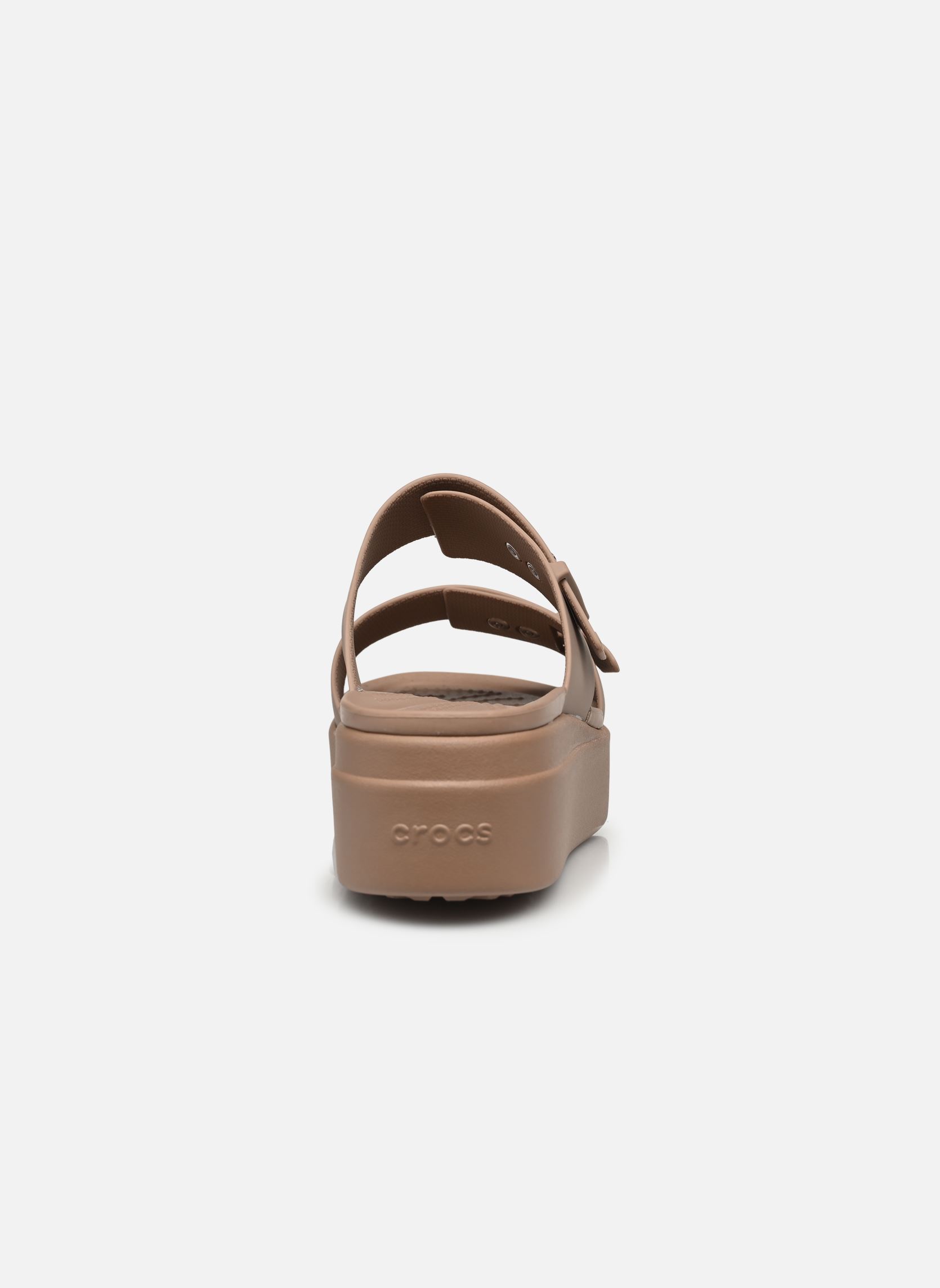 Crocs Mules et sabots Brooklyn Buckle Low Wdg W femme marron | Sarenza ...