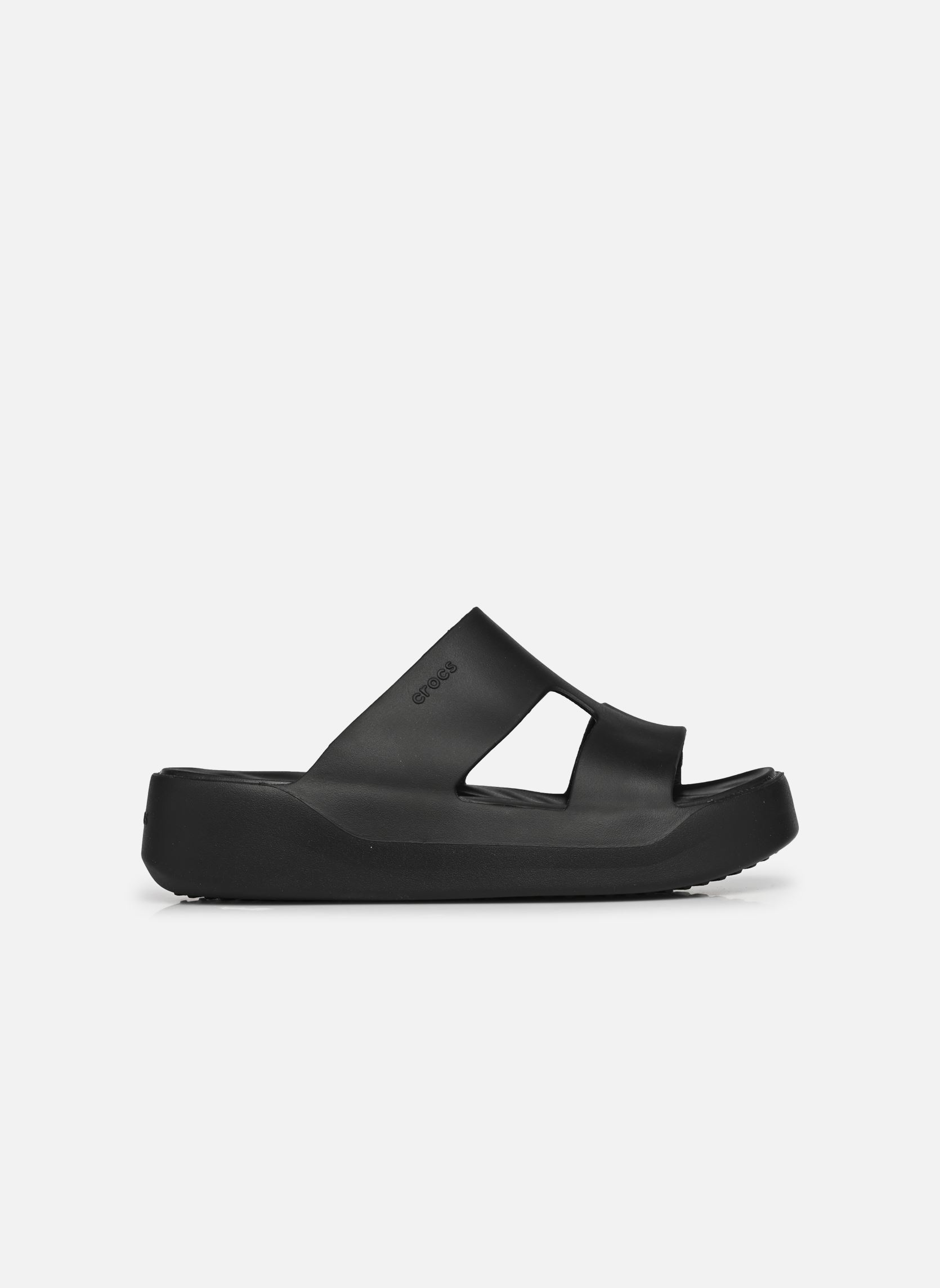 Mules et sabots Getaway Platform H-Strap femme noir Crocs Mules et sabots Getaway Platform H-Strap femme noir Black