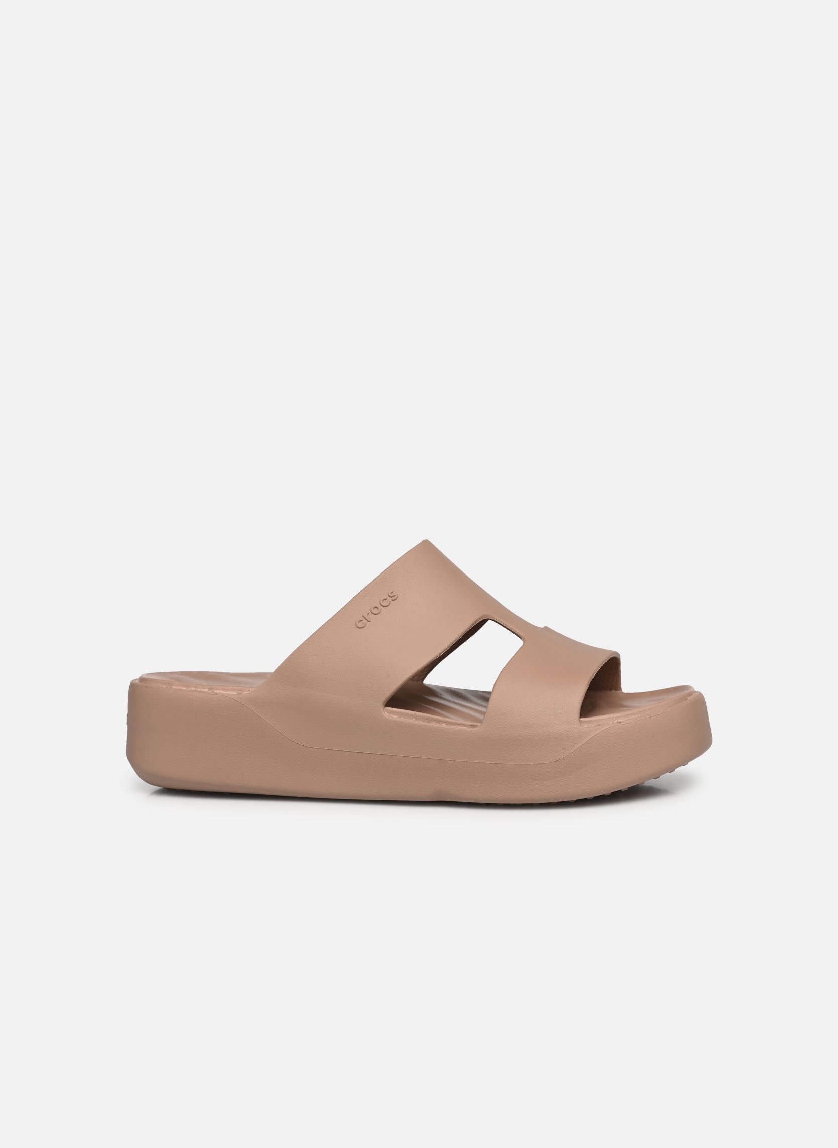 Mules et sabots Getaway Platform H-Strap femme marron Crocs Mules et sabots Getaway Platform H-Strap femme marron Latte