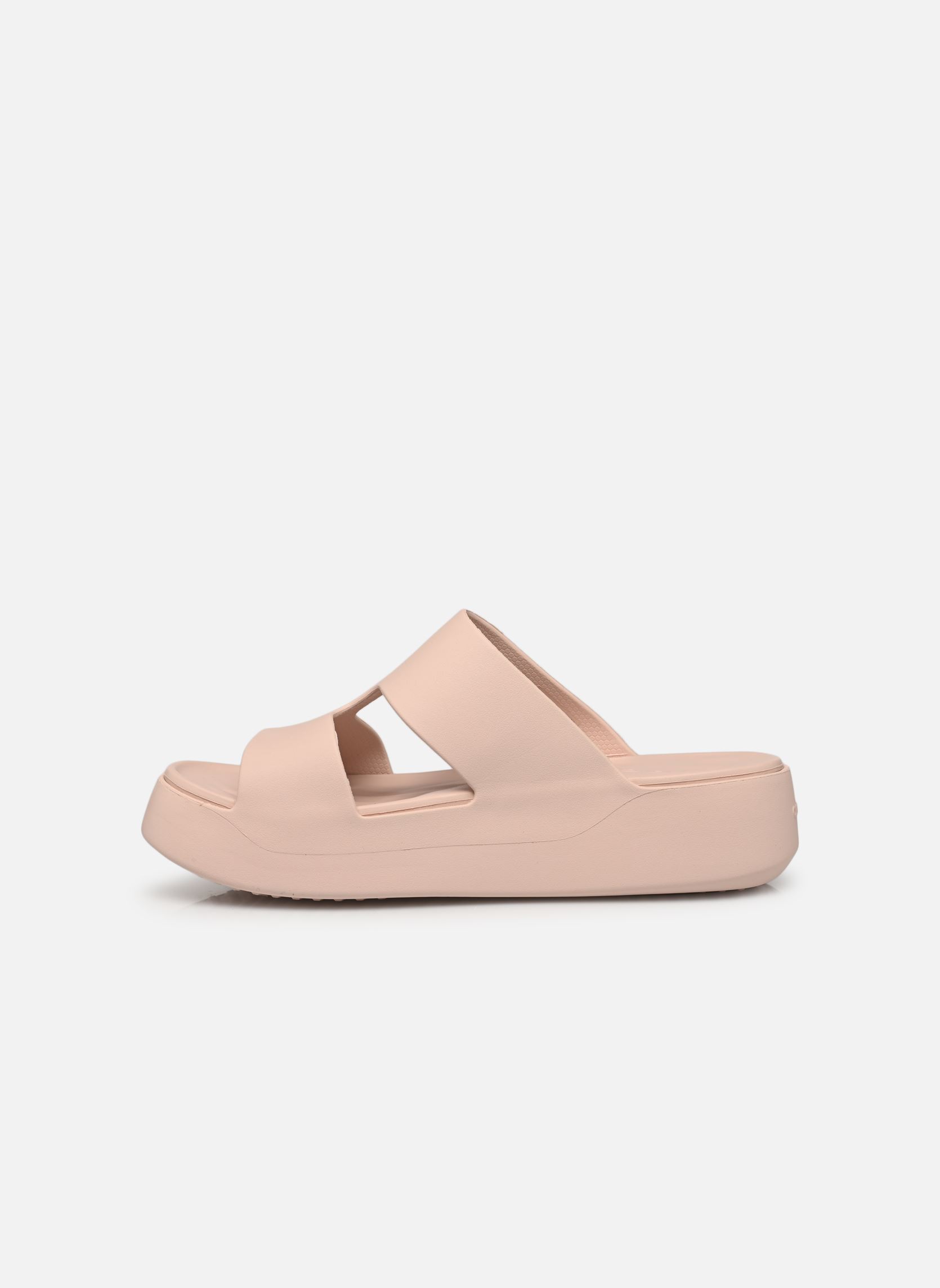 Pantoletten und Clogs Getaway Platform H-Strap damen beige Crocs Pantoletten und Clogs Getaway Platform H-Strap damen beige Quartz