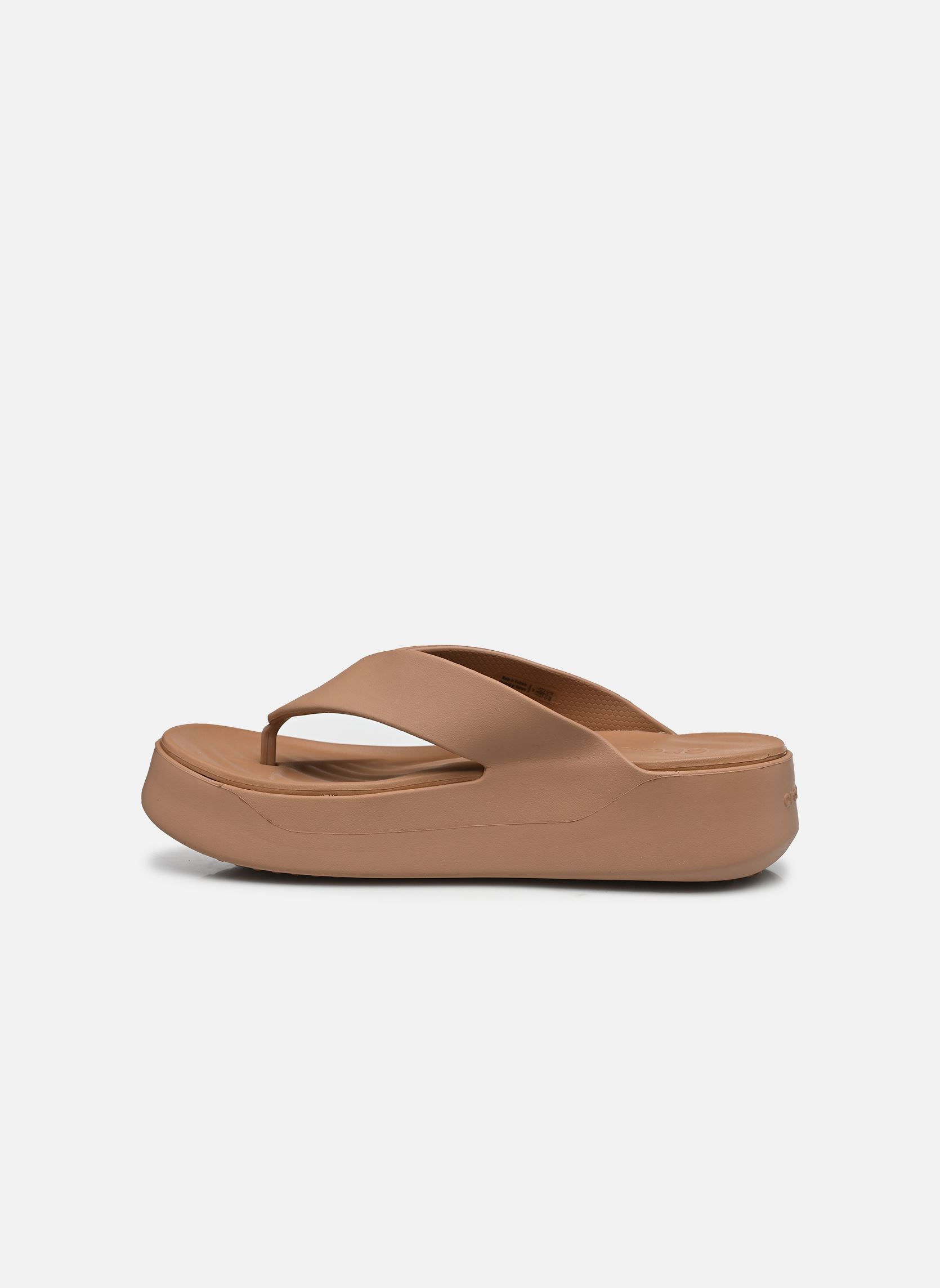 Slippers Getaway Platform Flip dames bruin Crocs Slippers Getaway Platform Flip dames bruin Milk chocolate