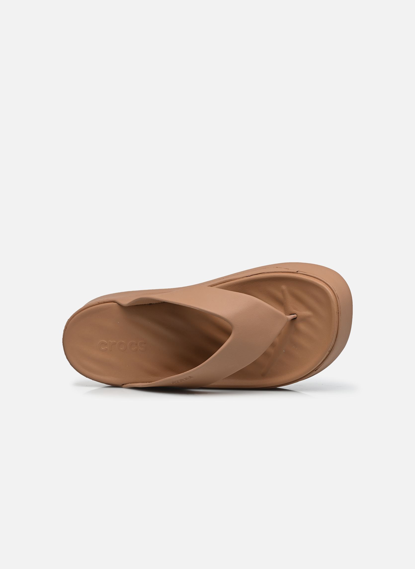 Slippers Getaway Platform Flip dames bruin Crocs Slippers Getaway Platform Flip dames bruin Milk chocolate