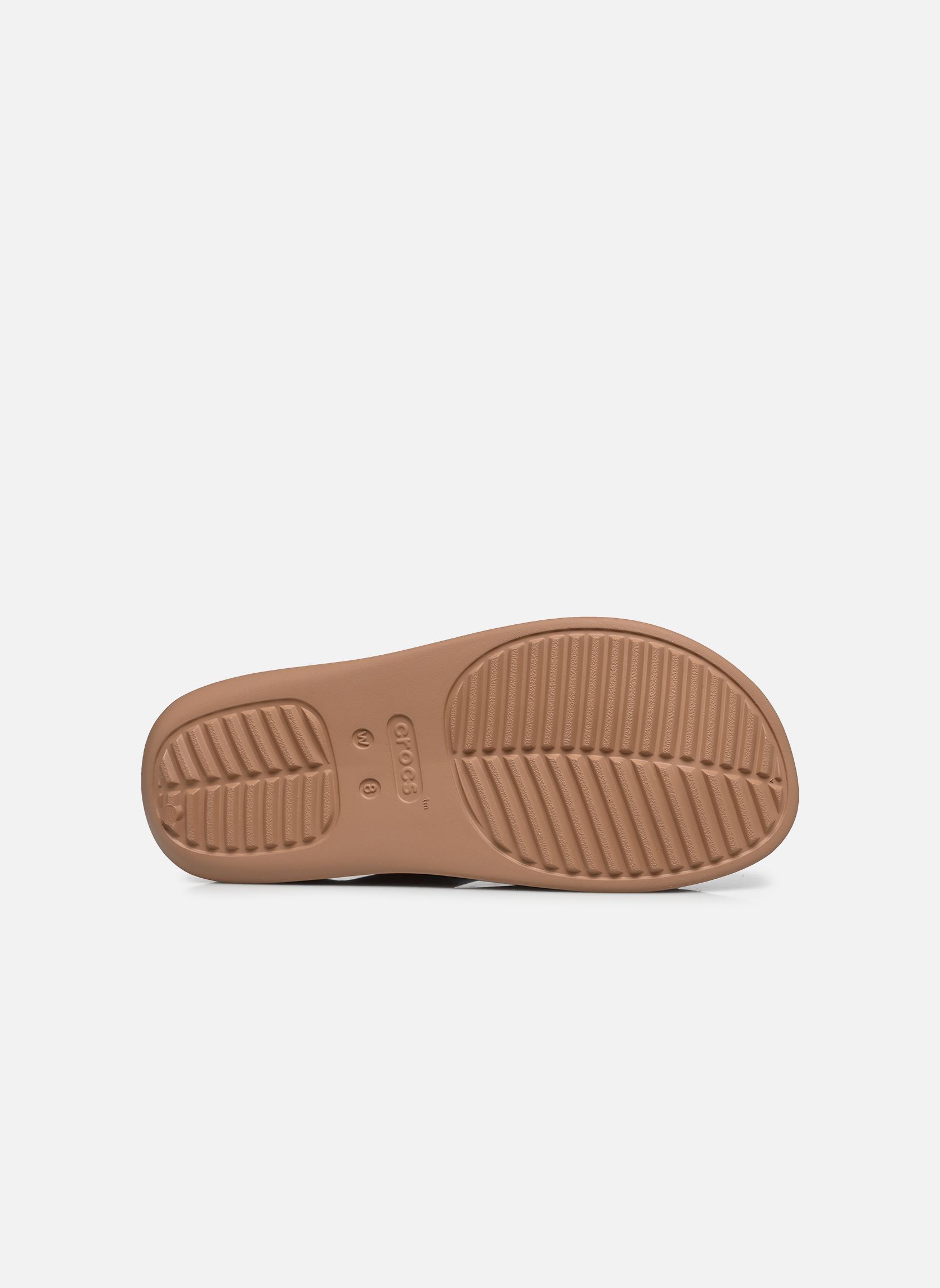 Slippers Getaway Platform Flip dames bruin Crocs Slippers Getaway Platform Flip dames bruin Milk chocolate