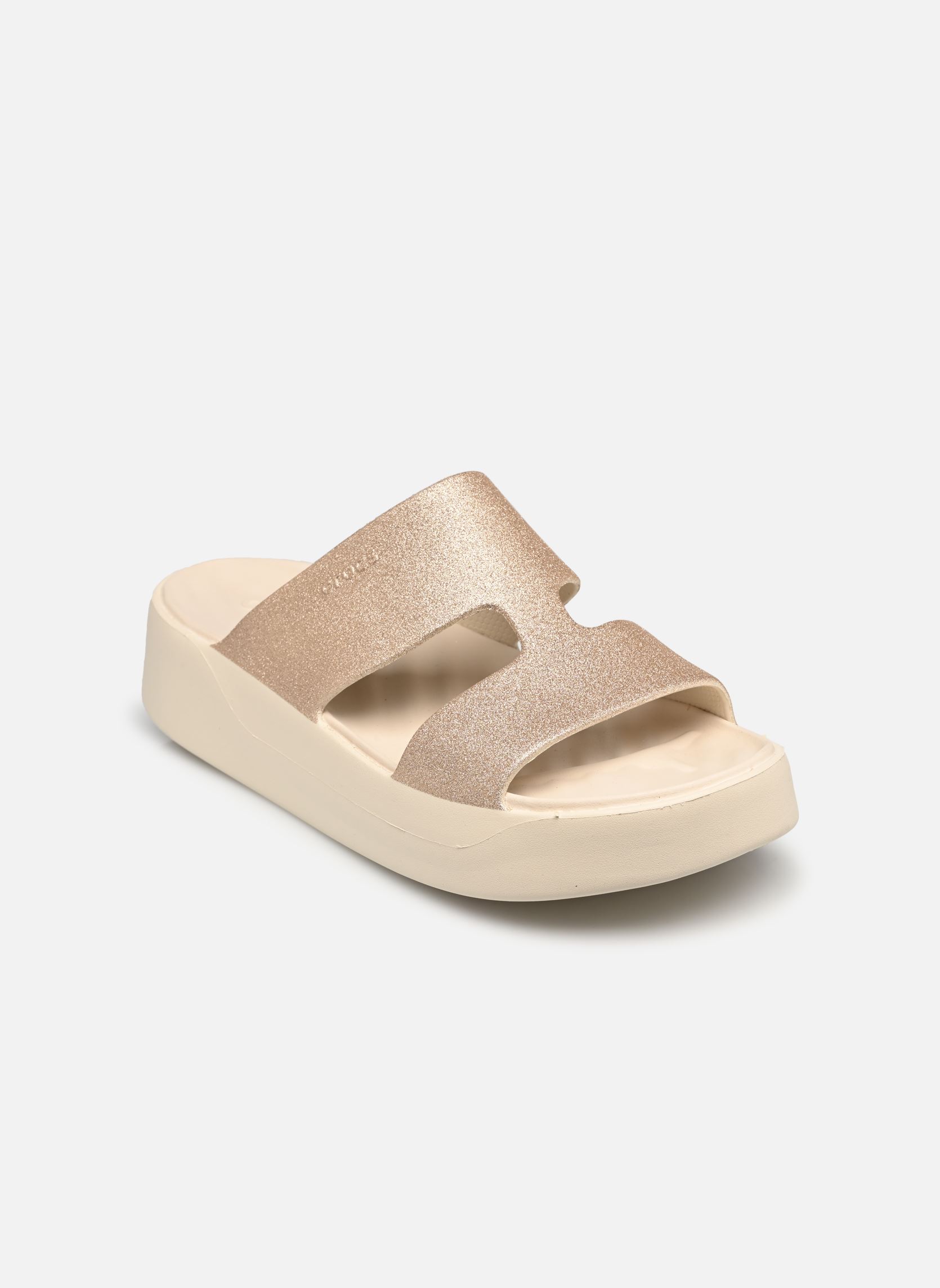 Mules et sabots Getaway Platform Glitter H-Strap femme or et bronze Crocs Mules et sabots Getaway Platform Glitter H-Strap femme or et bronze Stucco