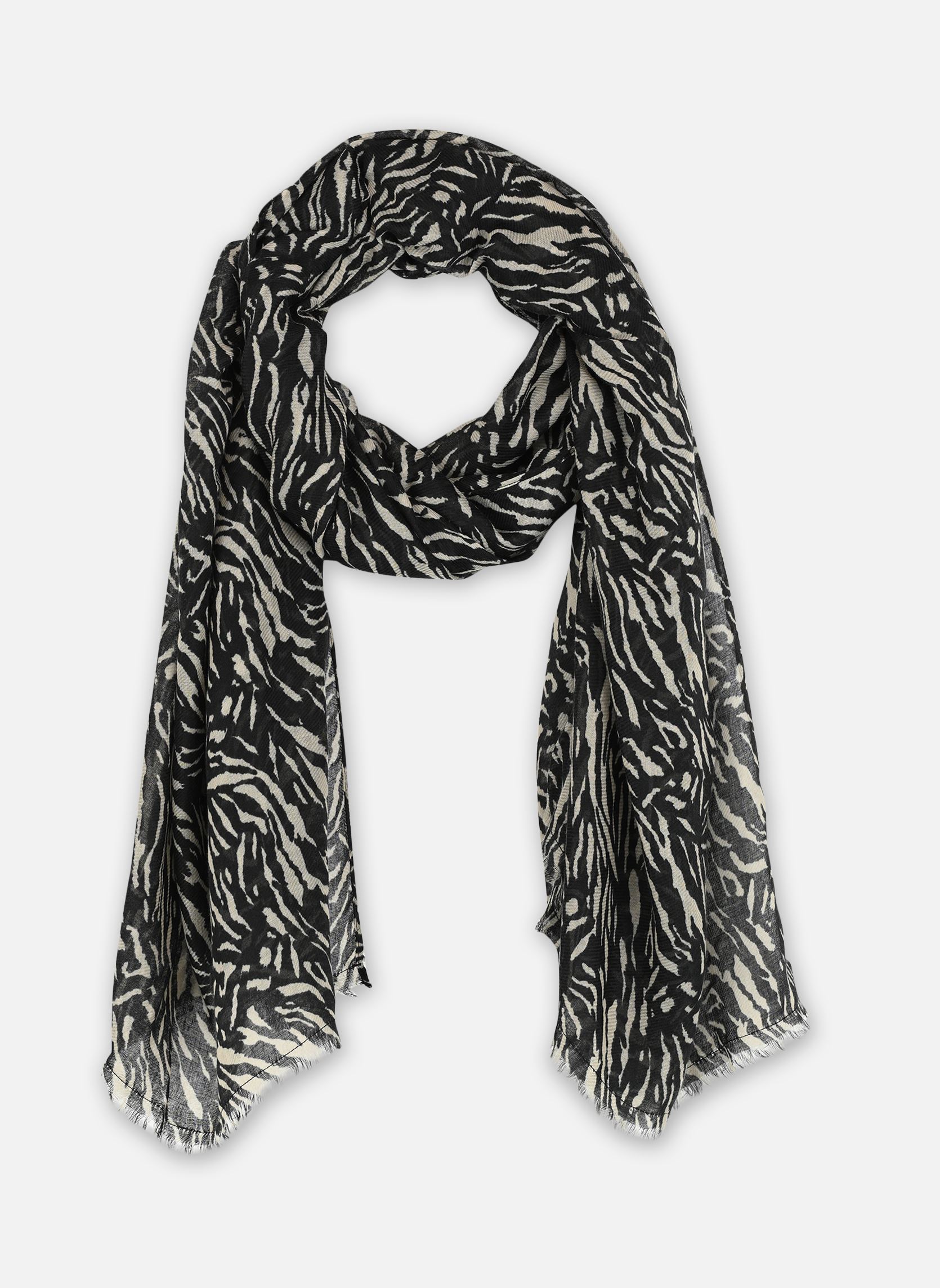 Schals Pcelfrida Long Scarf Fc damen schwarz Pieces Schals Pcelfrida Long Scarf Fc damen schwarz Black zebra