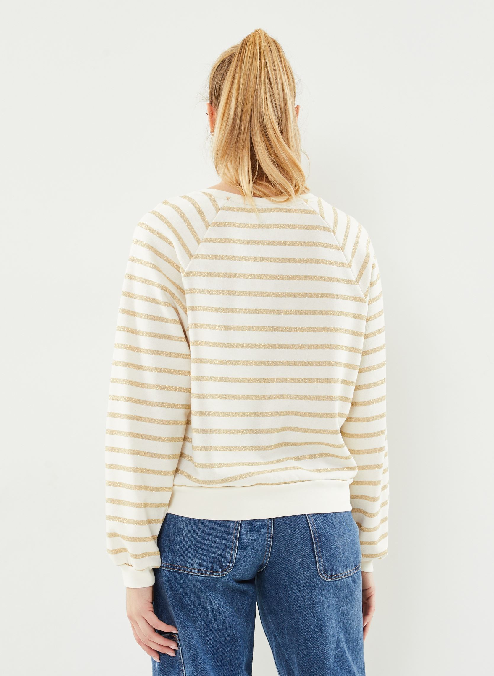 Sweatshirts Pcgreta Ls Emb Lurex Sweat Bc Fc femme blanc Pieces Sweatshirts Pcgreta Ls Emb Lurex Sweat Bc Fc femme blanc Cloud Dancer