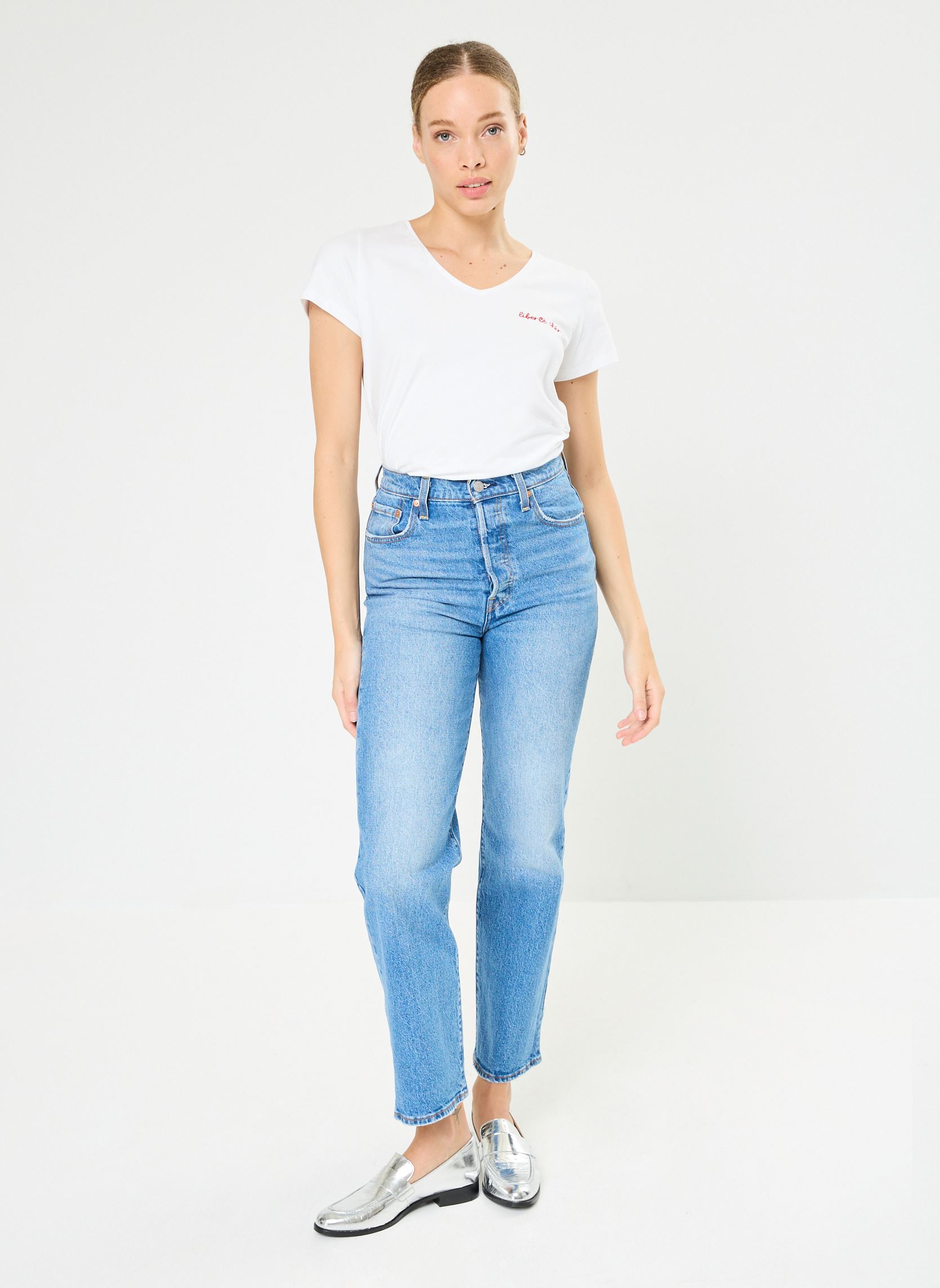 Kurzarm-T-Shirts Pcmerima Ss T-Shirt Fc Bc damen weiß Pieces Kurzarm-T-Shirts Pcmerima Ss T-Shirt Fc Bc damen weiß Bright White Cherie