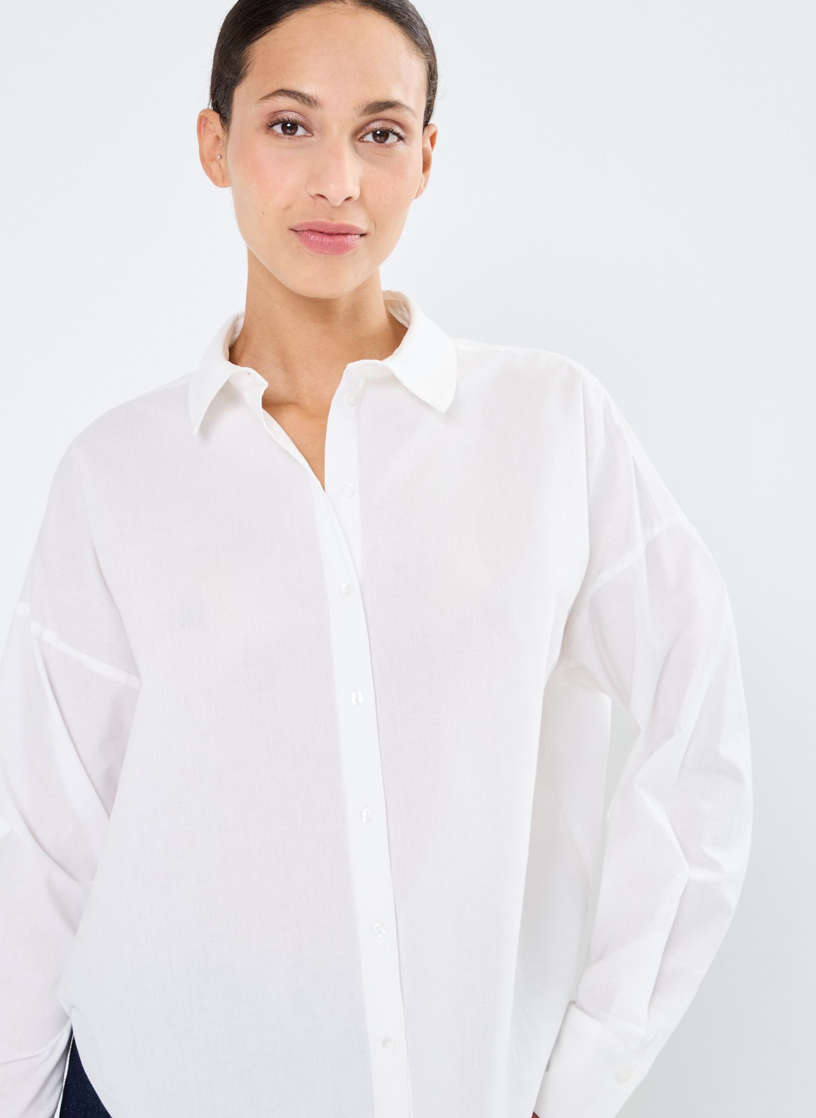 Chemises Pctanne Ls Loose Shirt Noos femme blanc Pieces Chemises Pctanne Ls Loose Shirt Noos femme blanc CLOUD DANCER