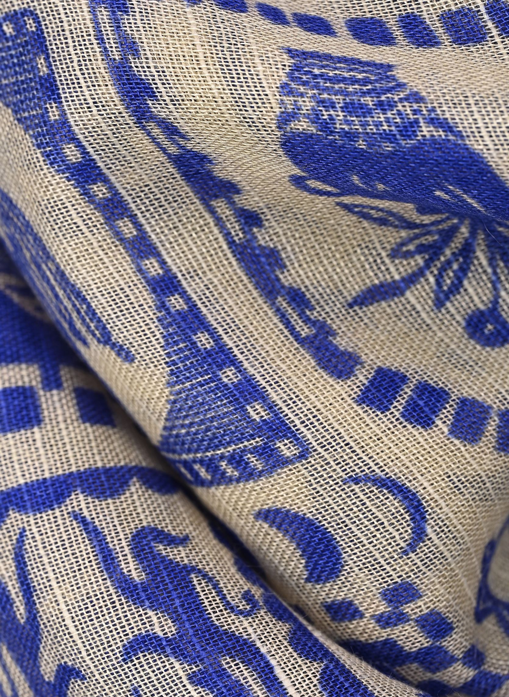 Echarpes Pcmirandi Square Scarf Fc Bc femme beige Pieces Echarpes Pcmirandi Square Scarf Fc Bc femme beige Birch AOP:Blue tile print