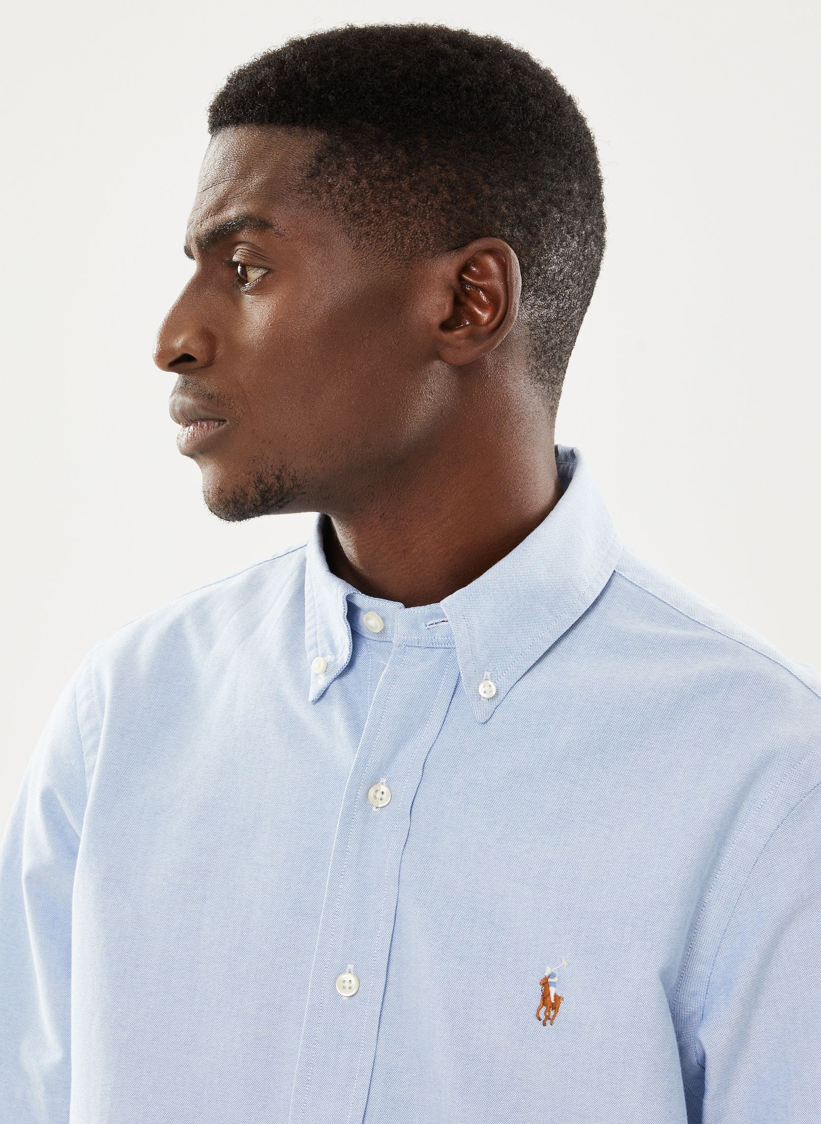 Chemises Chemise Oxford Ajustée 710850782 homme bleu Polo Ralph Lauren Chemises Chemise Oxford Ajustée 710850782 homme bleu BSR BLUE