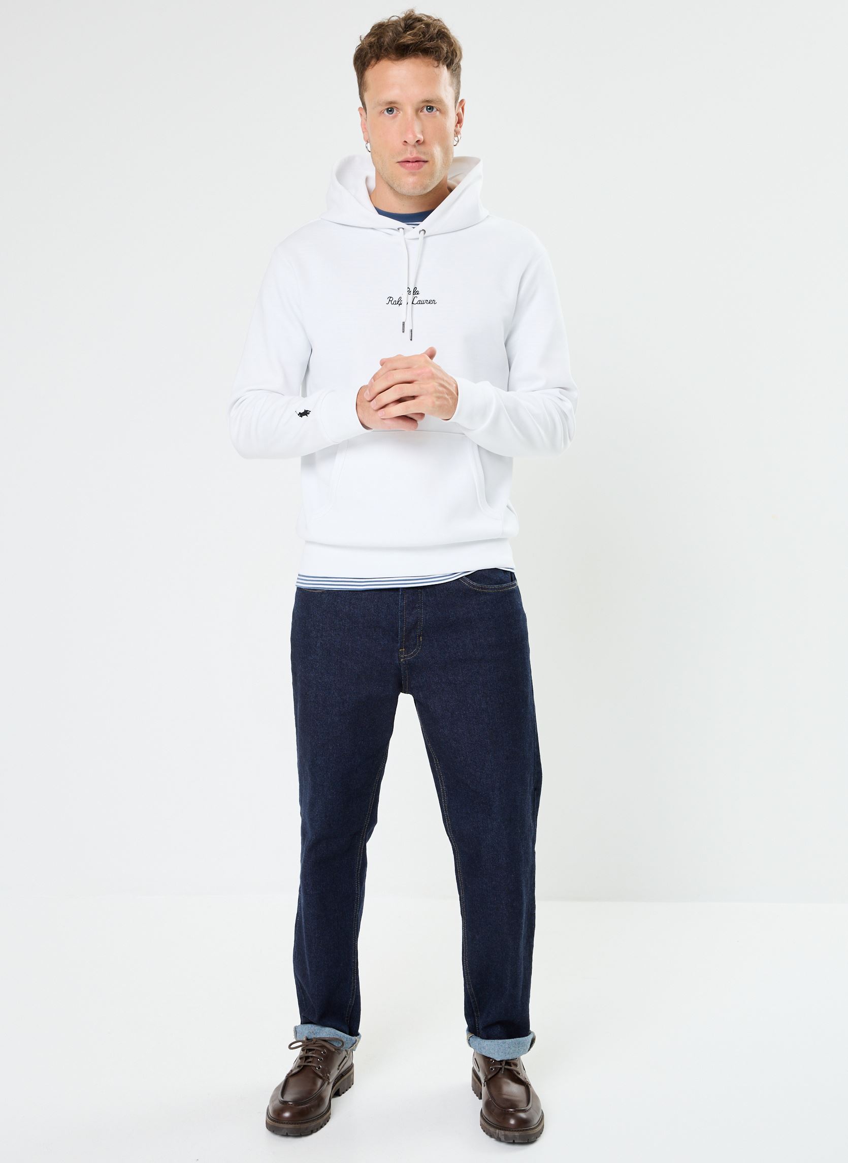 Hoodies Sweat À Capuche Maille Double Logo 71093 heren wit Polo Ralph Lauren Hoodies Sweat À Capuche Maille Double Logo 71093 heren wit WHITE