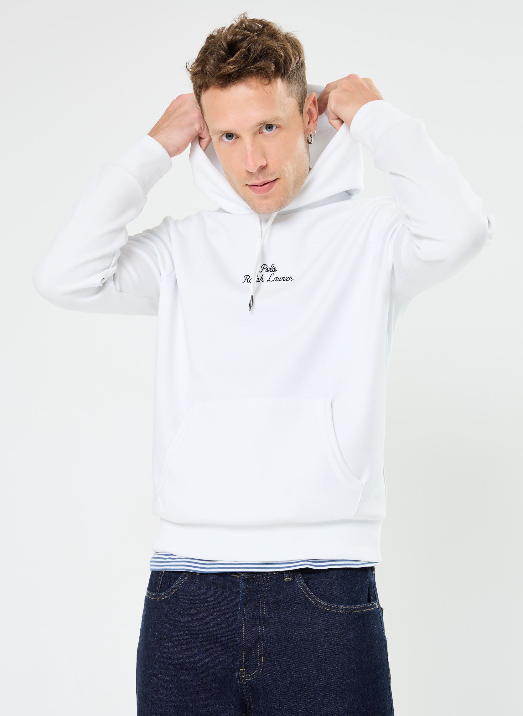 Hoodies Sweat À Capuche Maille Double Logo 71093 heren wit Polo Ralph Lauren Hoodies Sweat À Capuche Maille Double Logo 71093 heren wit WHITE